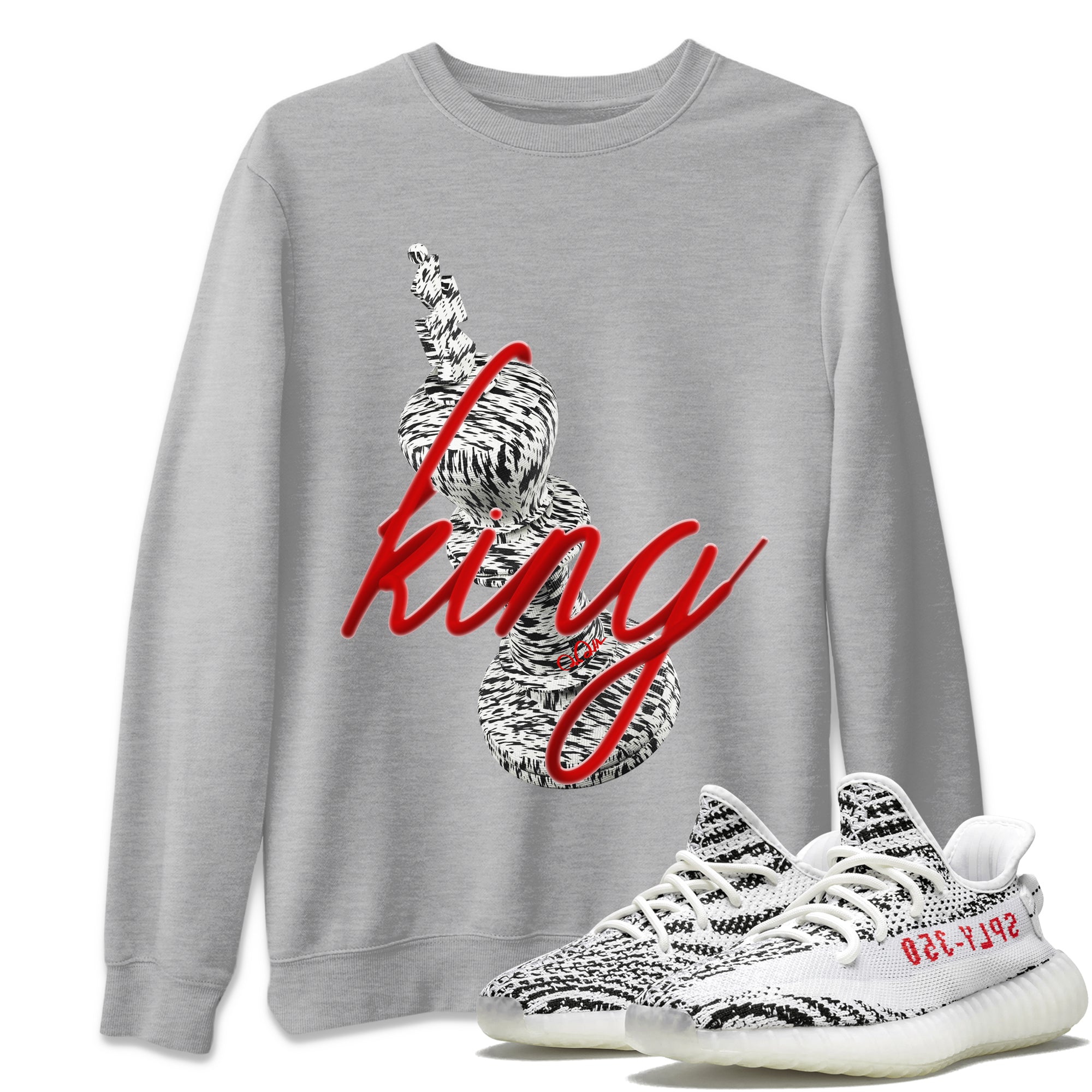 3D King Unisex Tops - Yeezy 350 Zebra