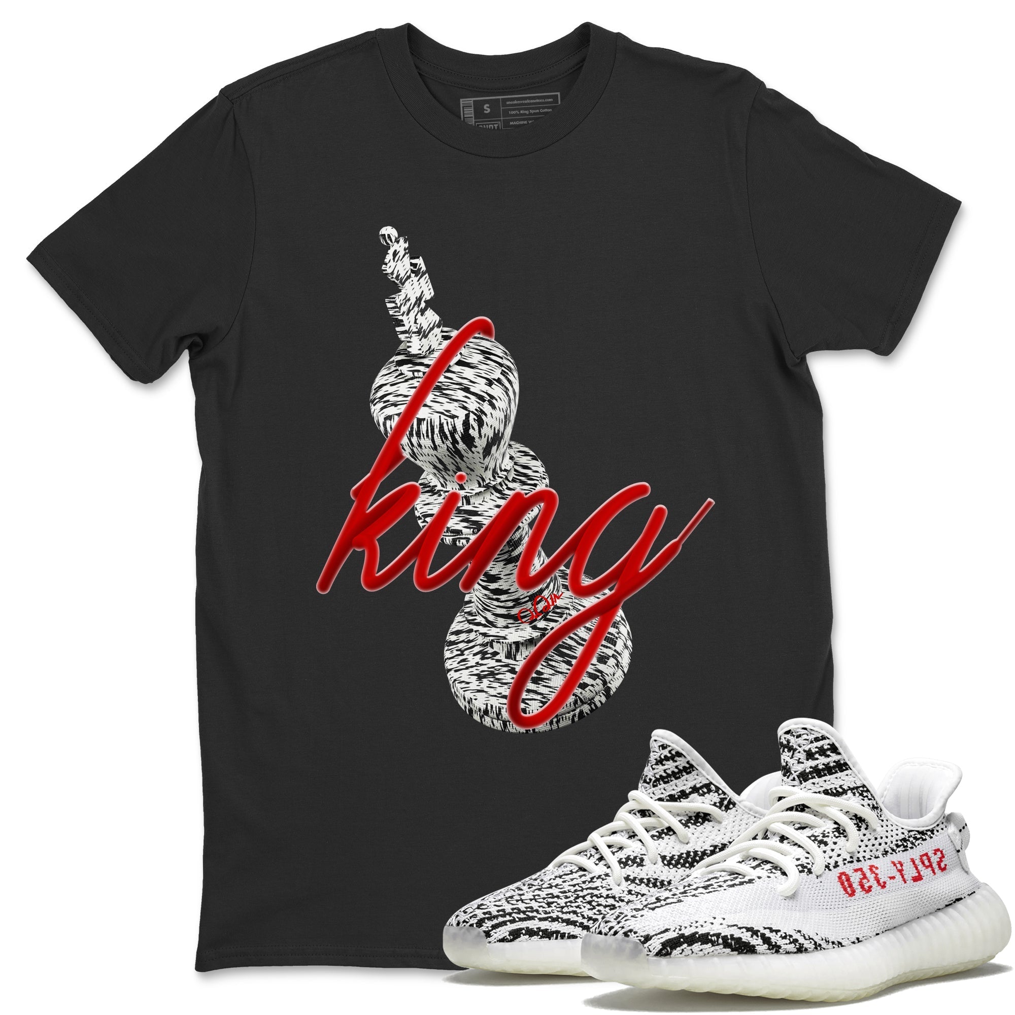 3D King Unisex Tops - Yeezy 350 Zebra