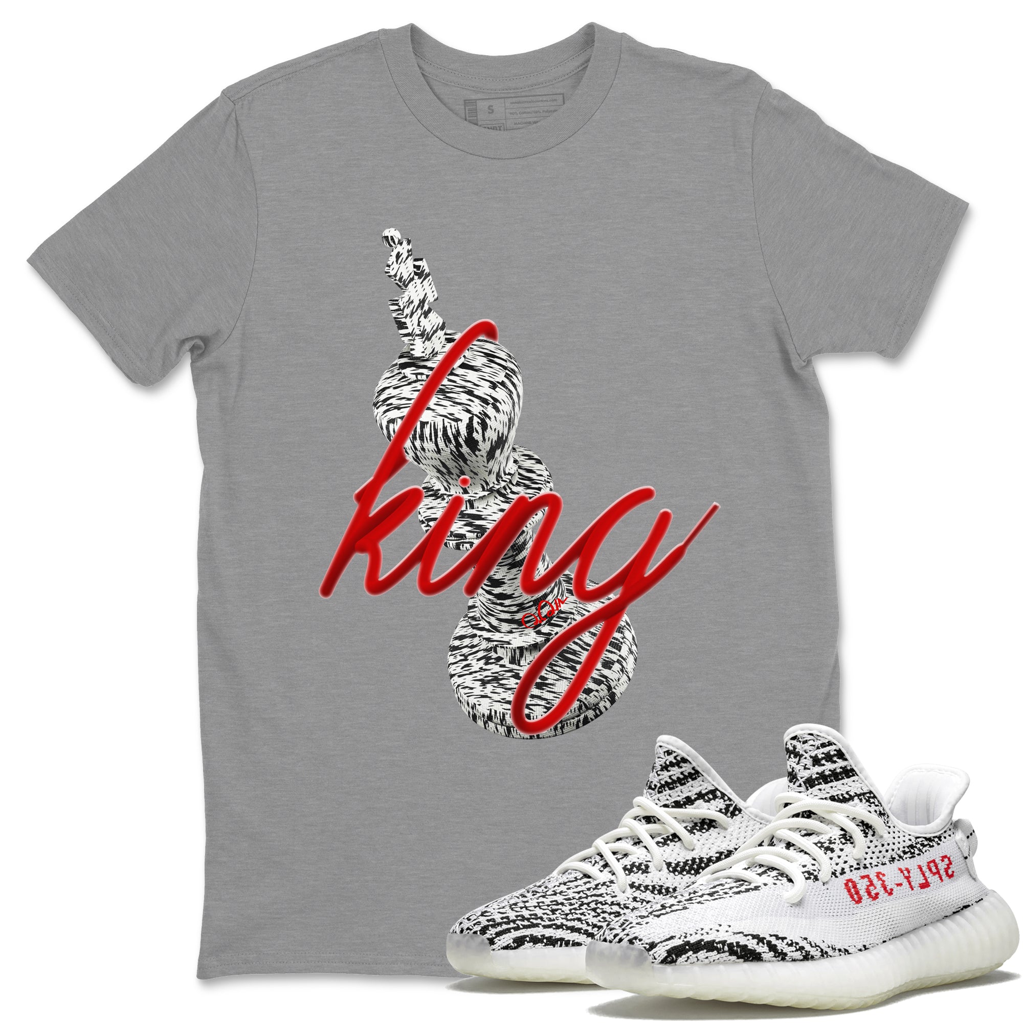 3D King Unisex Tops - Yeezy 350 Zebra