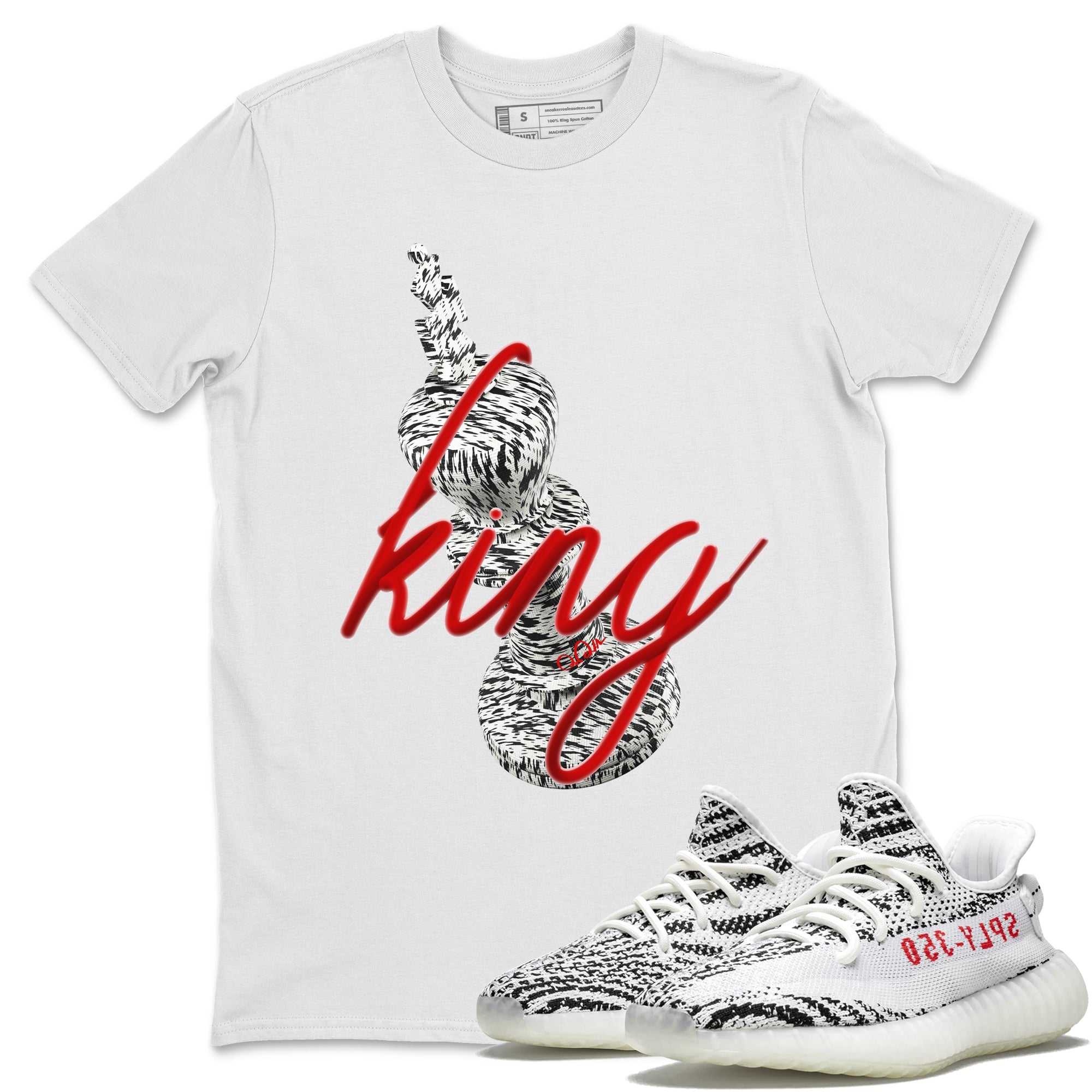 3D King Unisex Tops - Yeezy 350 Zebra