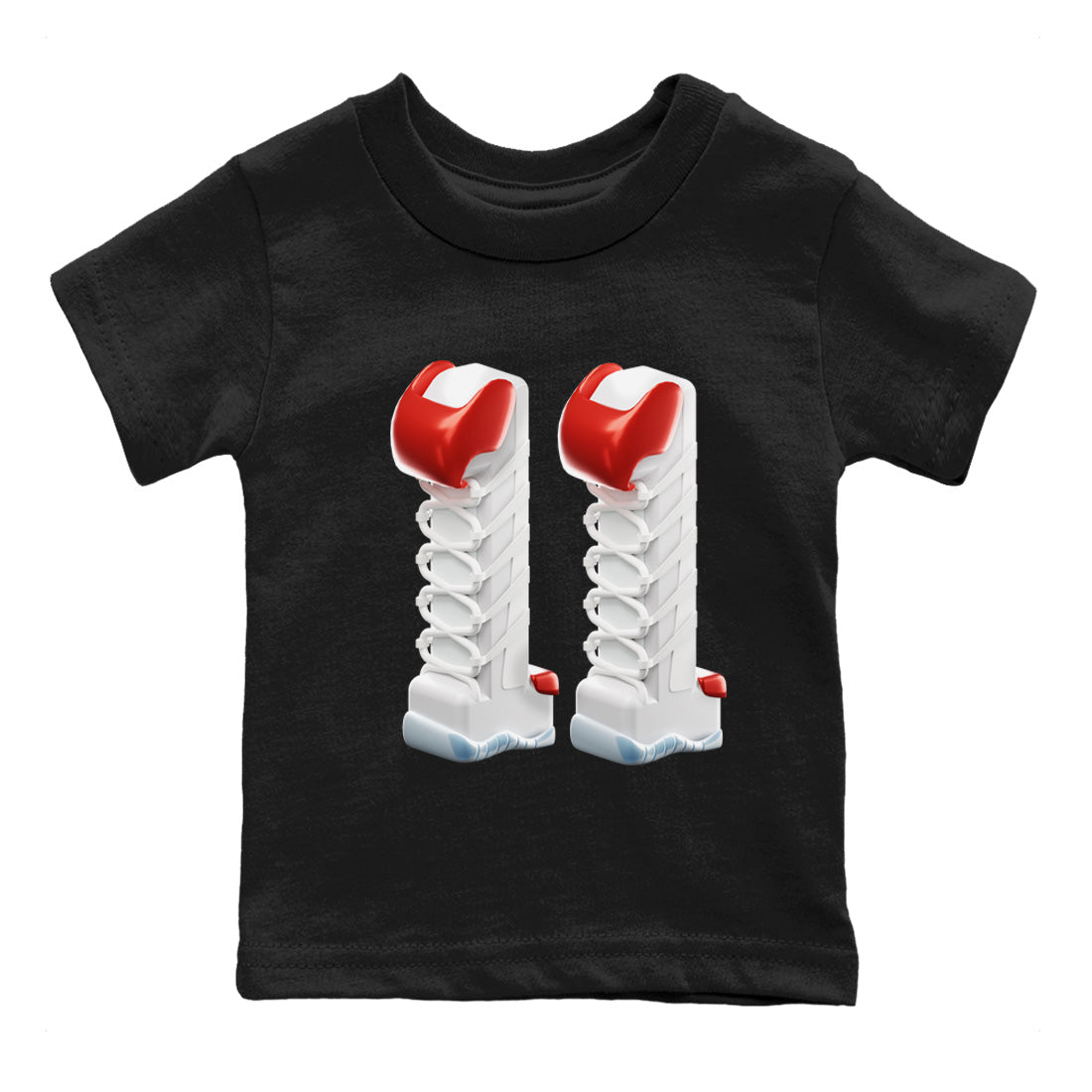 3D Number 11 Kids Tops - Air Jordan 11 Cherry