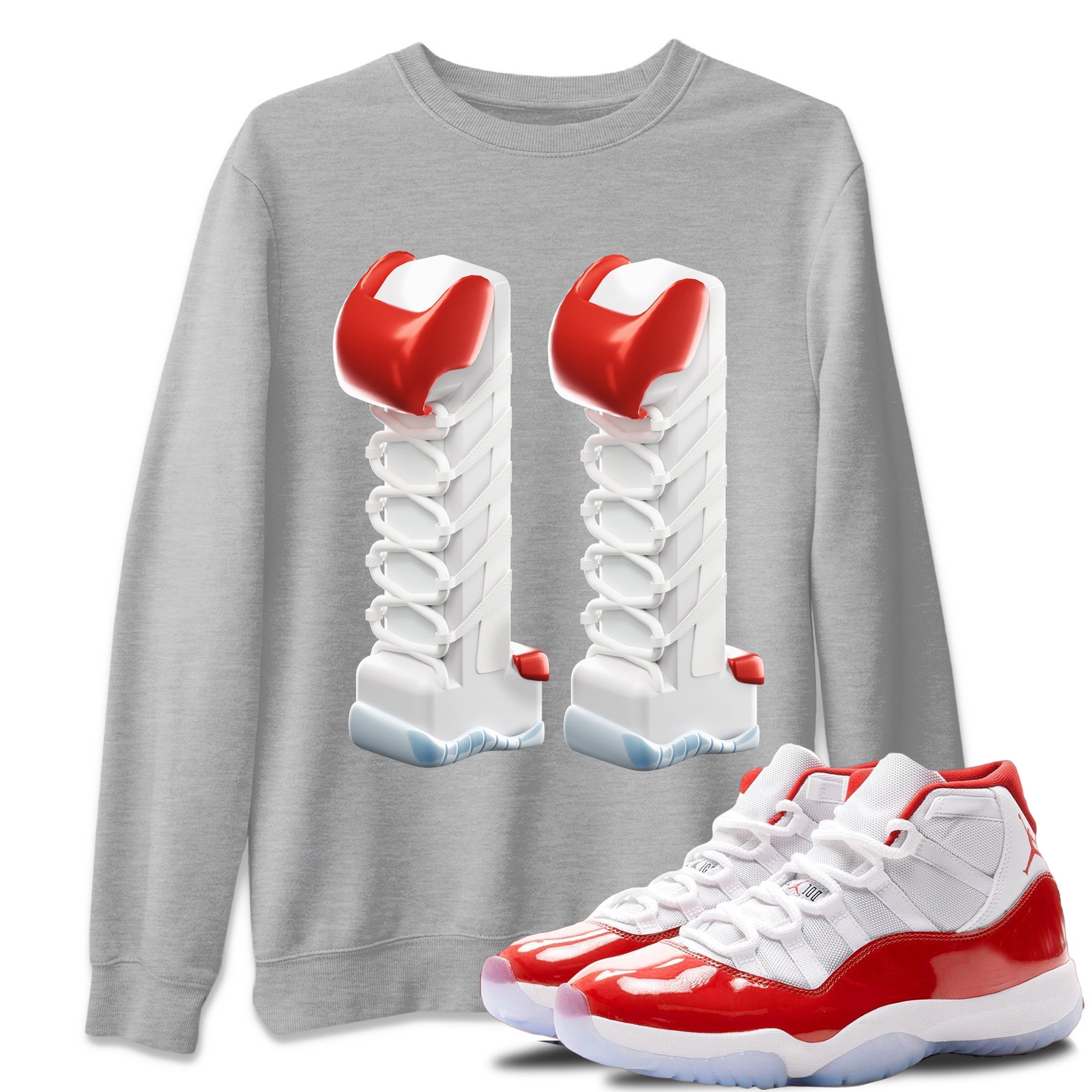 3D Number 11 Unisex Tops - Air Jordan 11 Cherry
