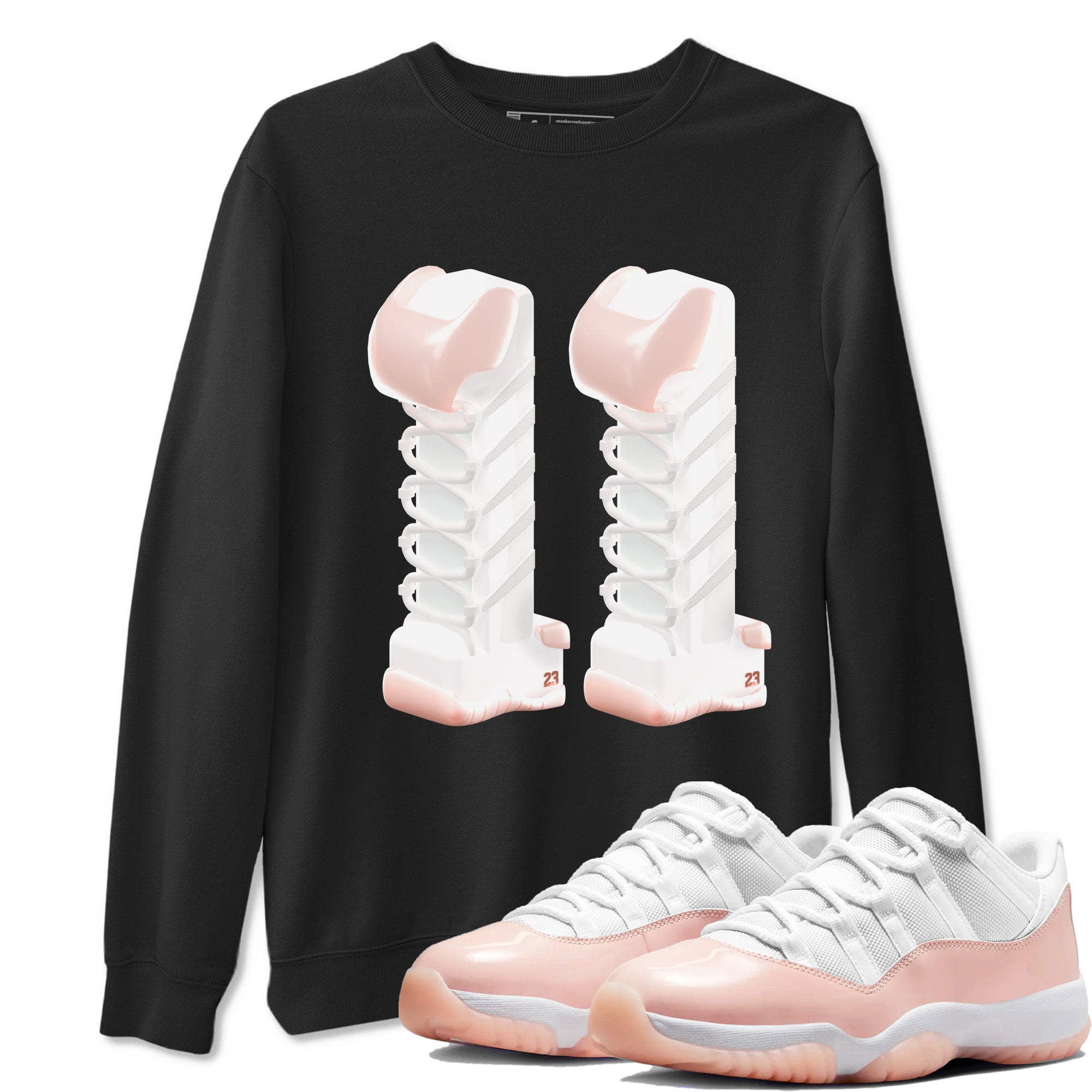 3D Number 11 snkmatch Tees - Air Jordan 11 Legend Pink