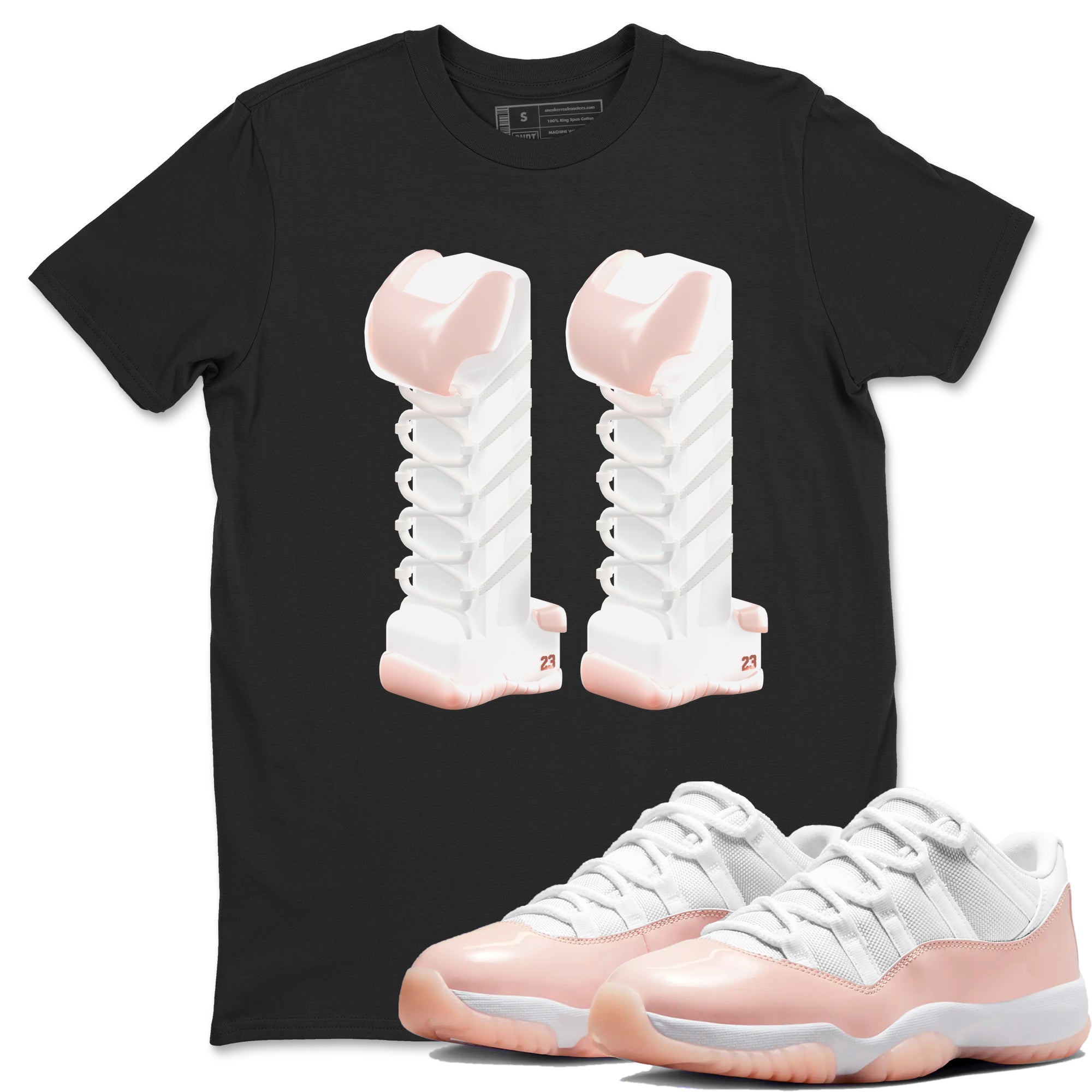 3D Number 11 snkmatch Tees - Air Jordan 11 Legend Pink