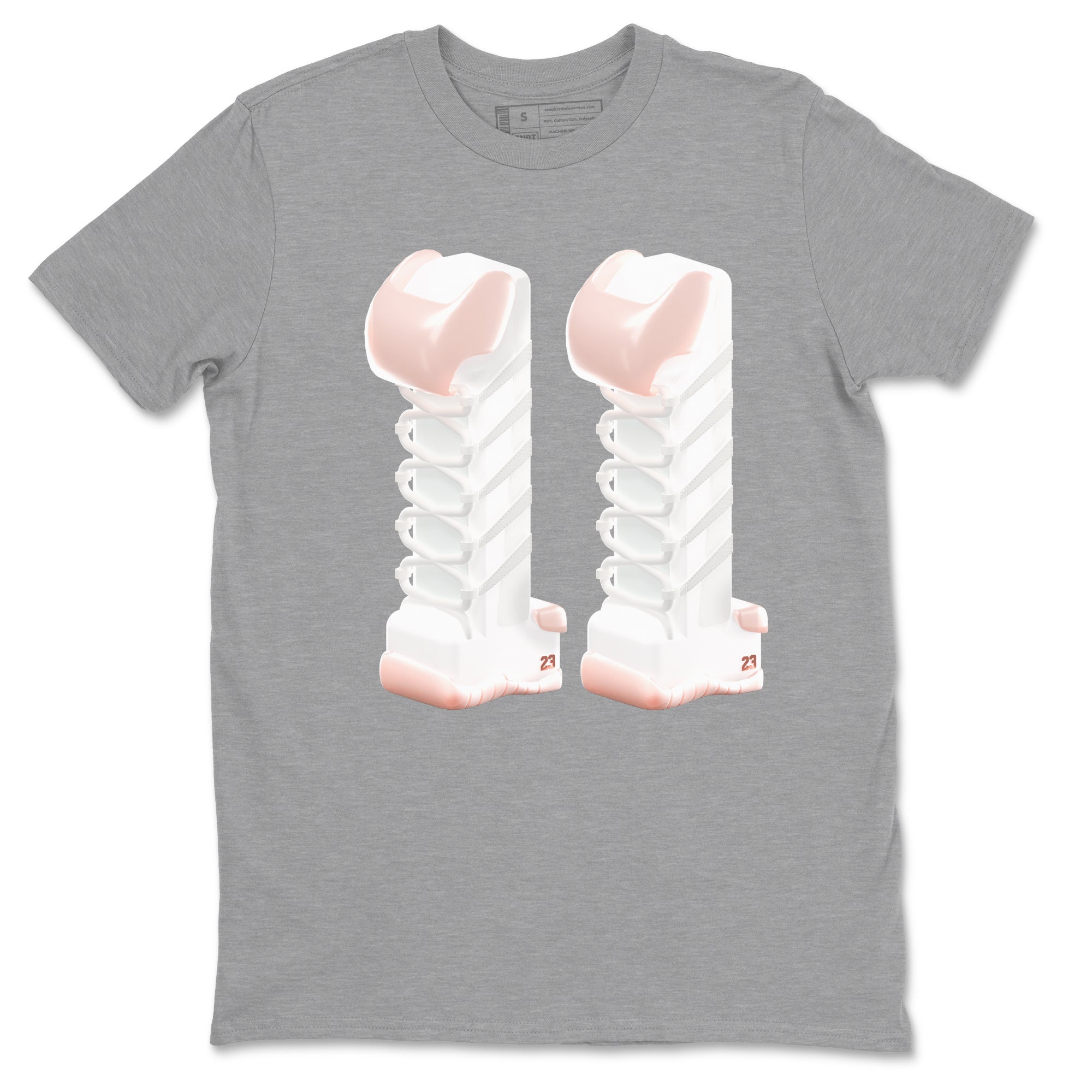 3D Number 11 snkmatch Tees - Air Jordan 11 Legend Pink