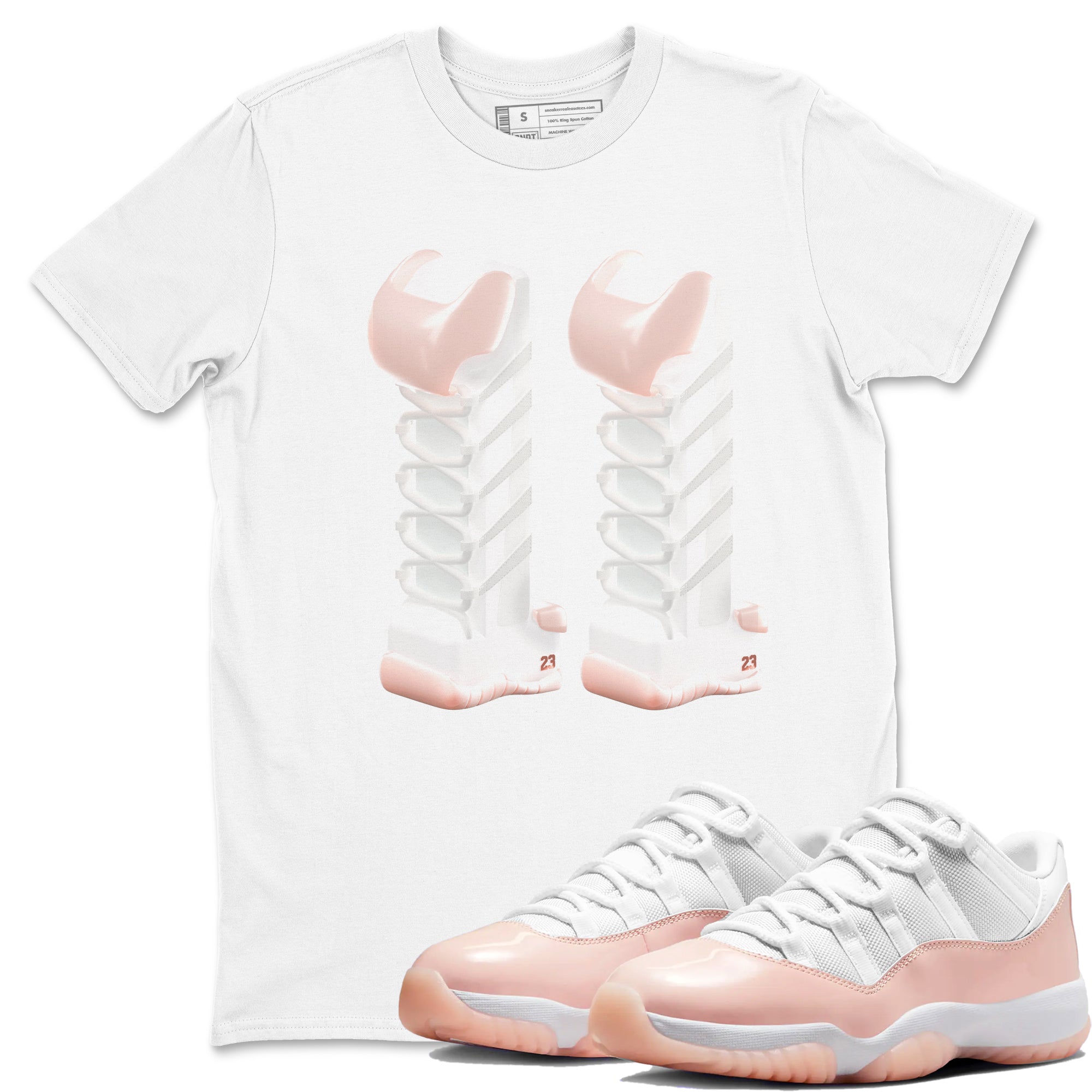 3D Number 11 snkmatch Tees - Air Jordan 11 Legend Pink