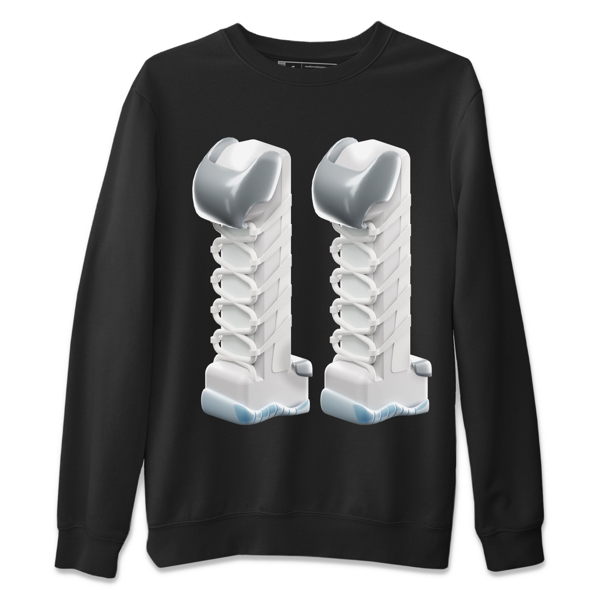 3D Number 11 Unisex Tops - Air Jordan 11 White Cement