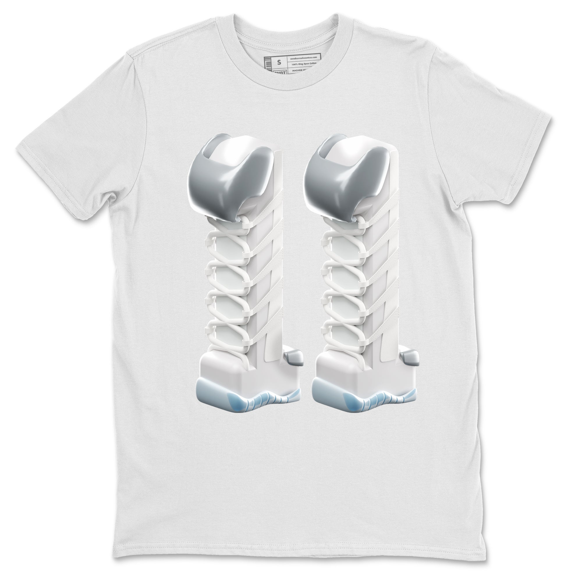 3D Number 11 Unisex Tops - Air Jordan 11 White Cement
