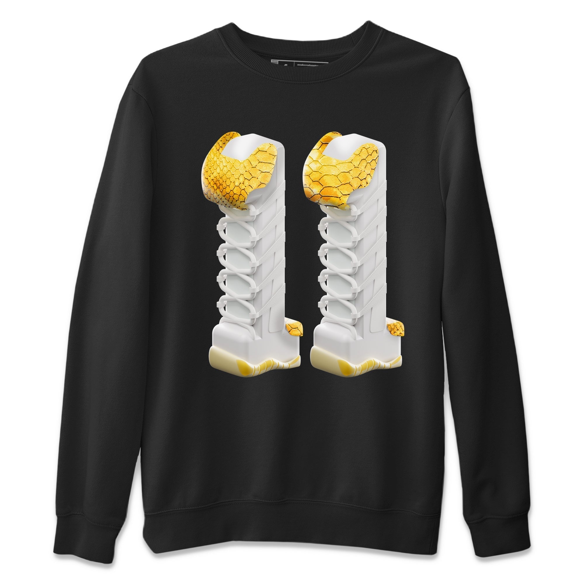 3D Number 11 Unisex Tops - Air Jordan 11 Yellow Python