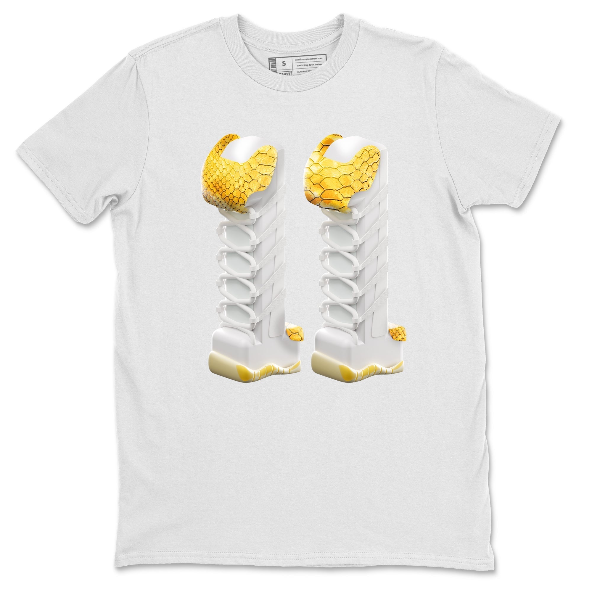 3D Number 11 Unisex Tops - Air Jordan 11 Yellow Python