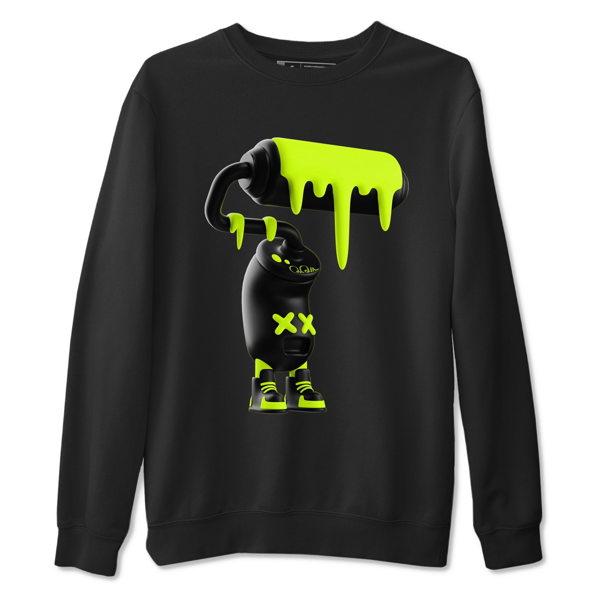 3D Paint Roller snkmatch Tees - Air Foamposite One Black Volt