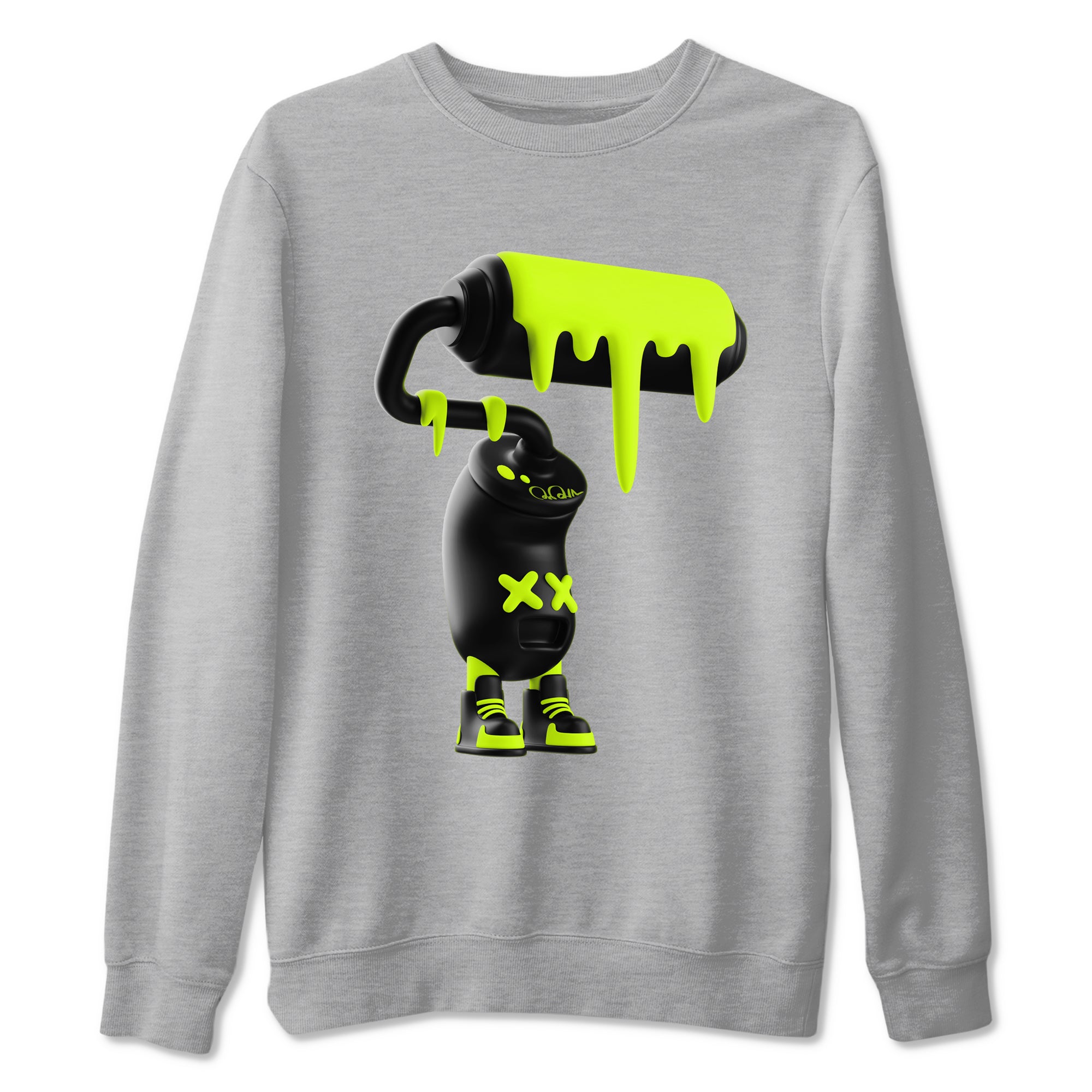 3D Paint Roller snkmatch Tees - Air Foamposite One Black Volt