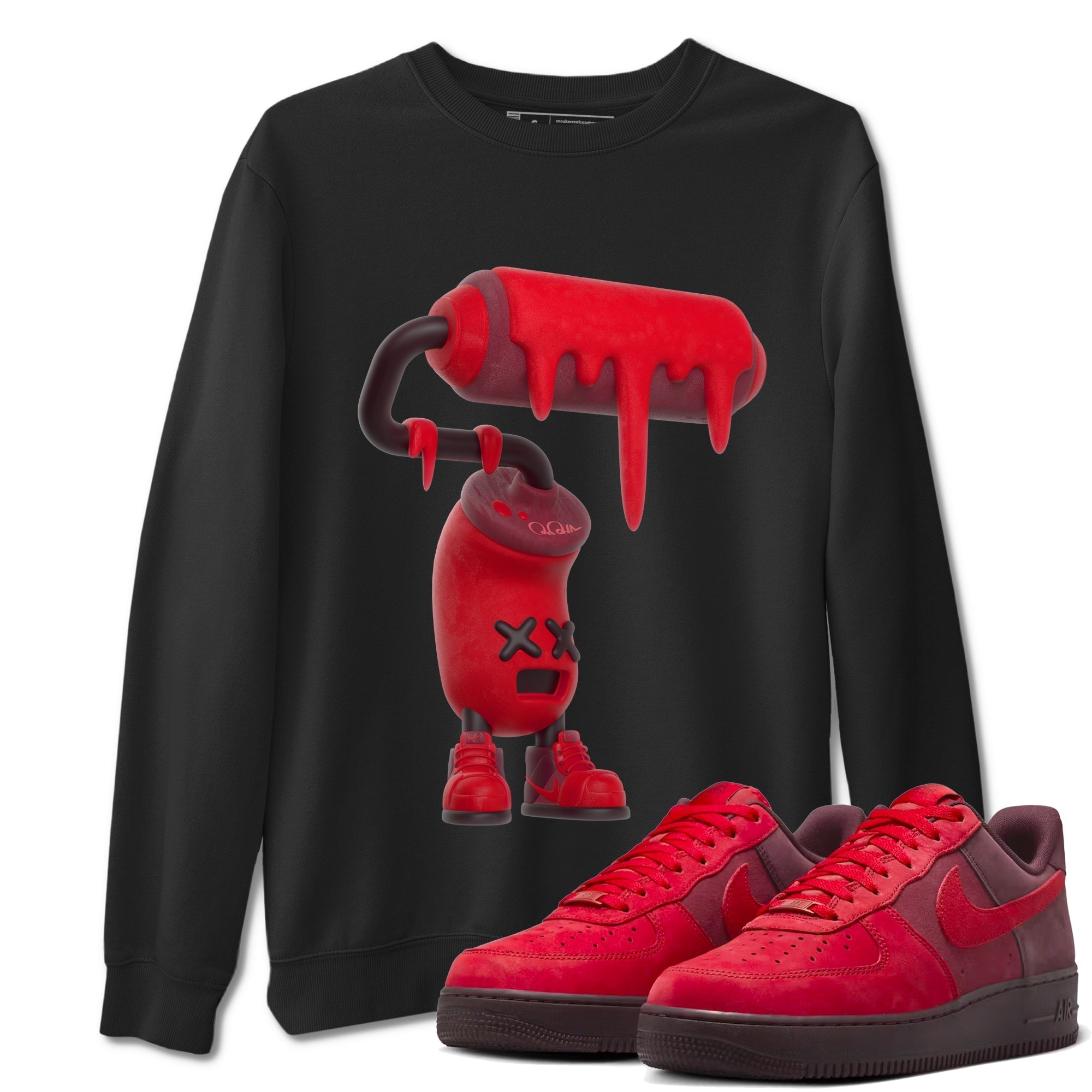 3D Paint Roller snkmatch Tees - Air Force 1 Layers Of Love