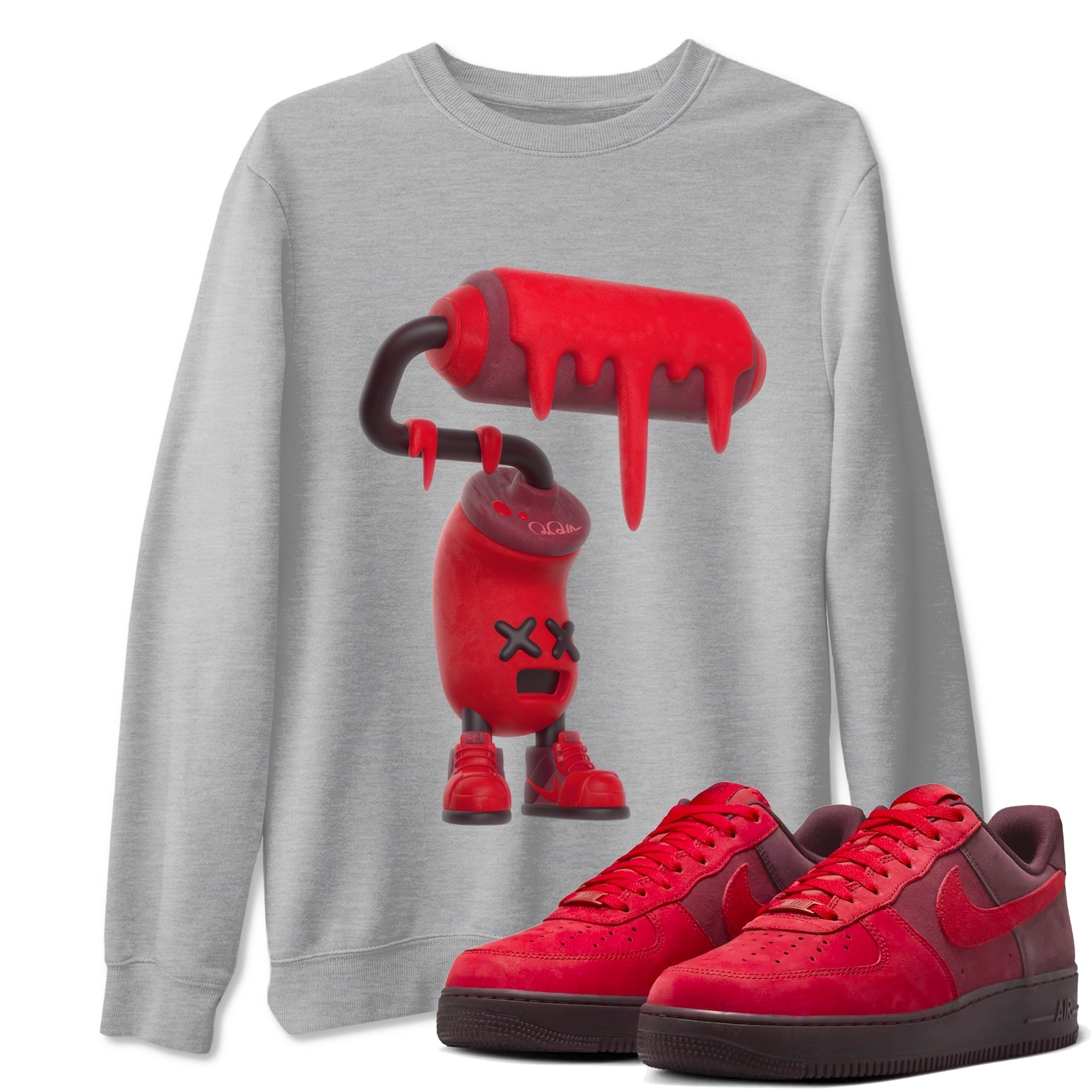 3D Paint Roller snkmatch Tees - Air Force 1 Layers Of Love