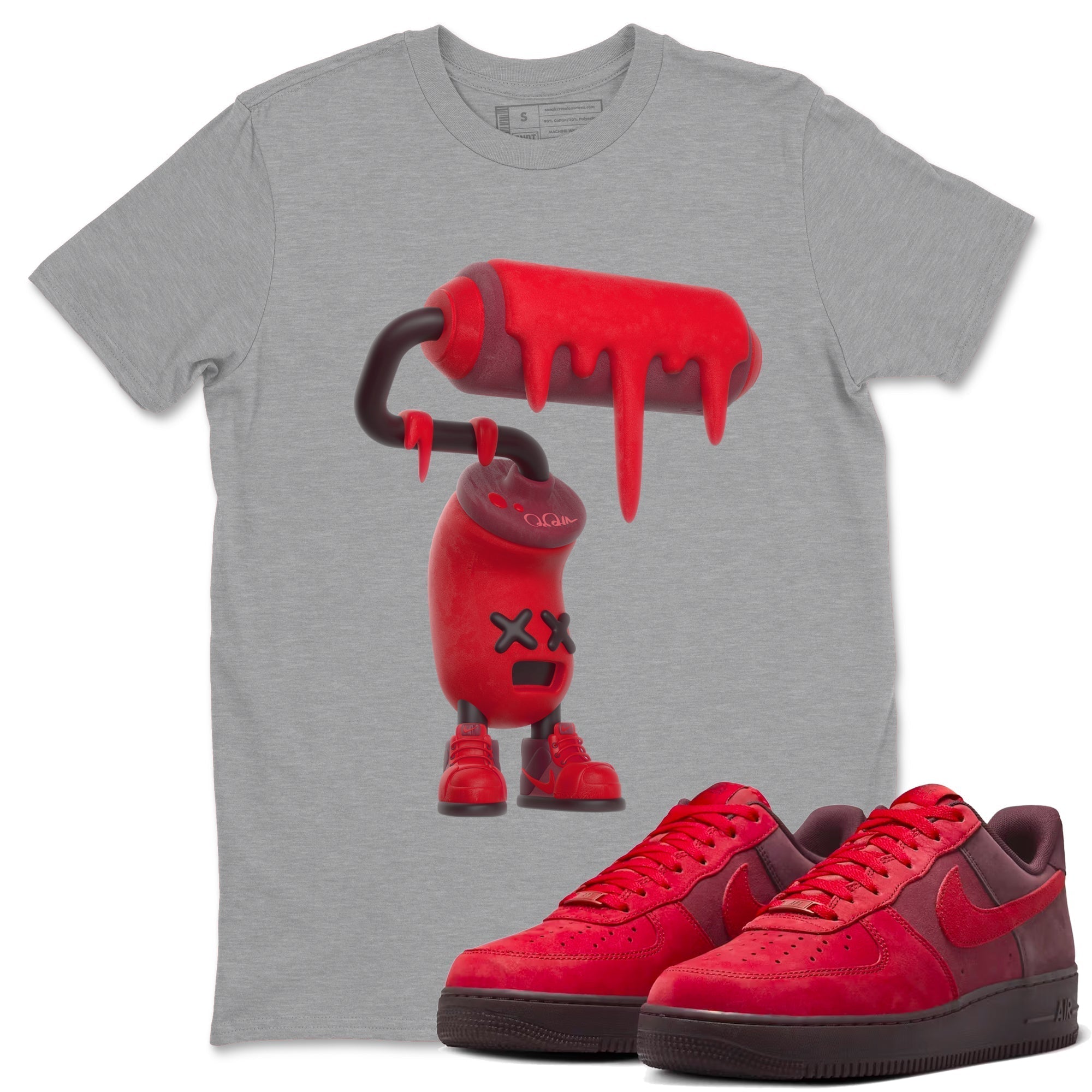 3D Paint Roller snkmatch Tees - Air Force 1 Layers Of Love