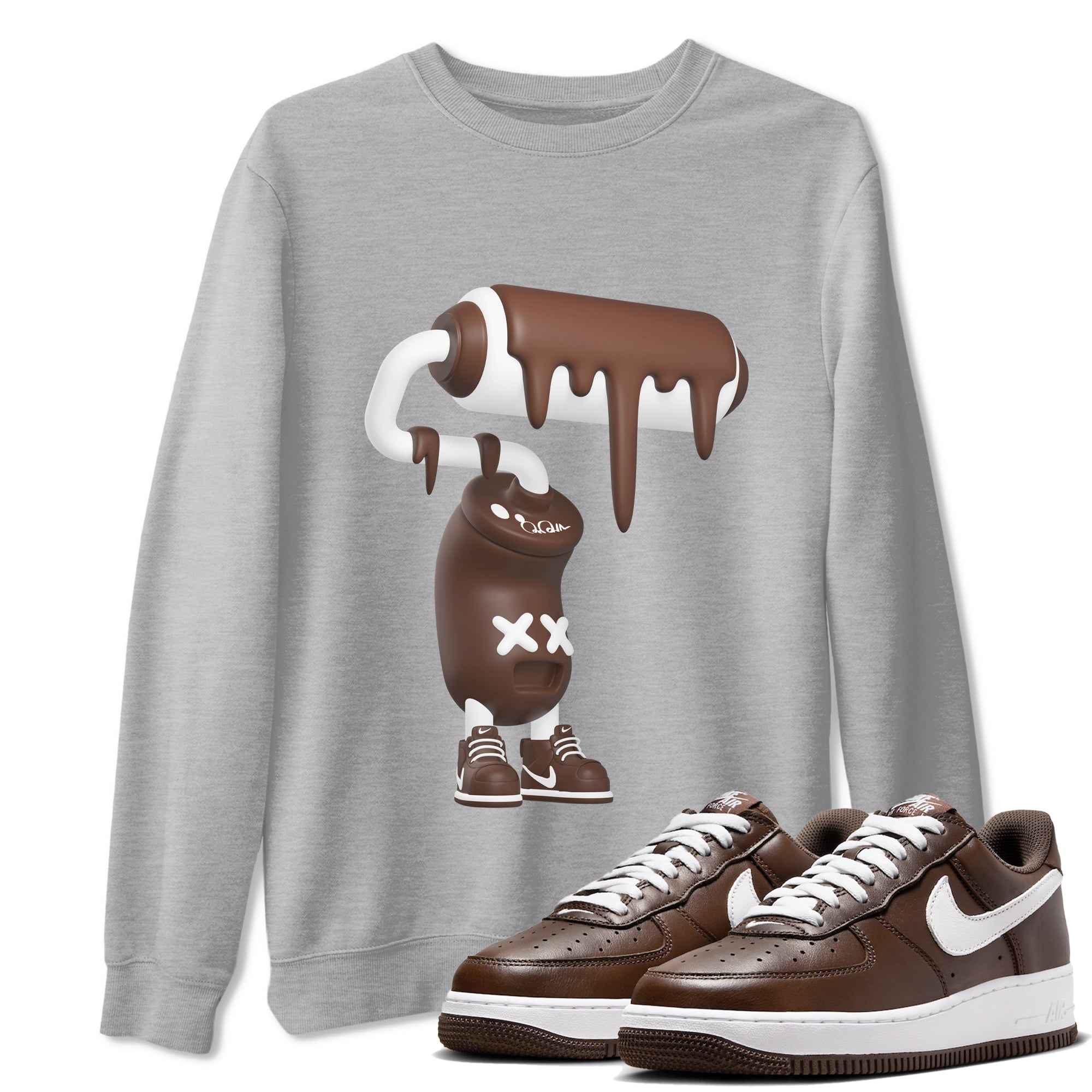 3D Paint Roller snkmatch Tee - Air Force 1 Chocolate