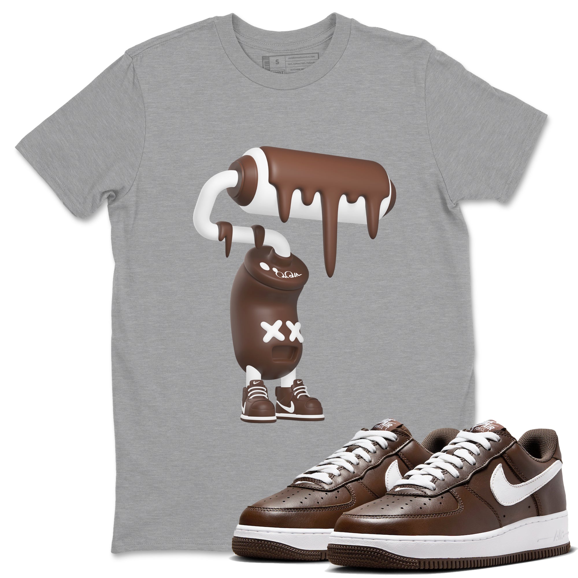 3D Paint Roller snkmatch Tee - Air Force 1 Chocolate