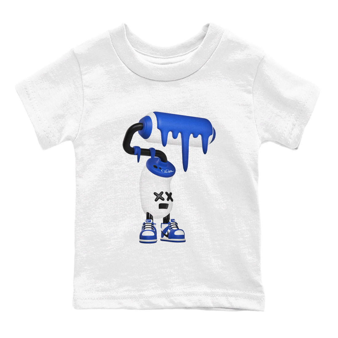 3D Paint Roller snkmatch Tees Kids - Air Jordan 1 Game Royal