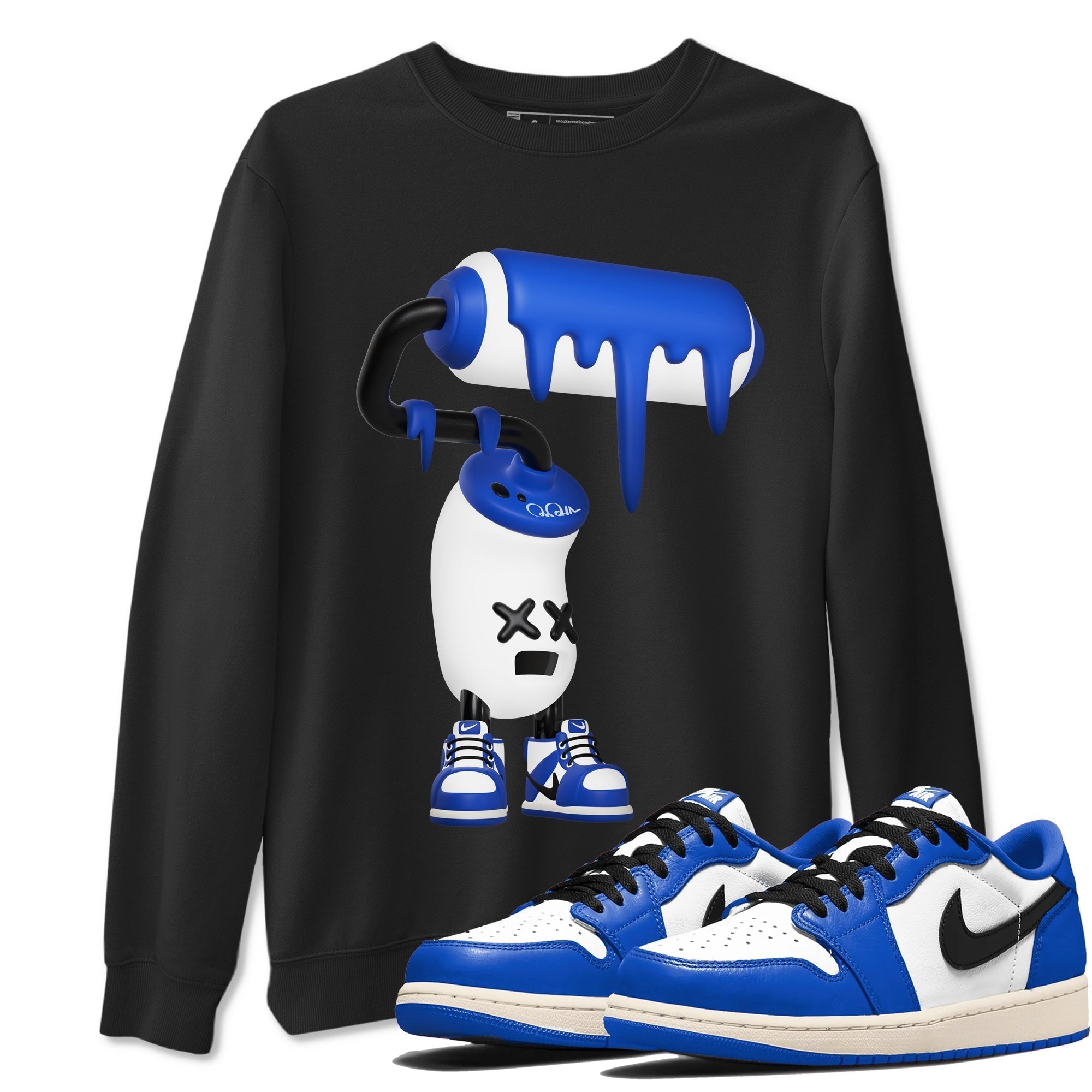 3D Paint Roller snkmatch Tees - Air Jordan 1 Game Royal