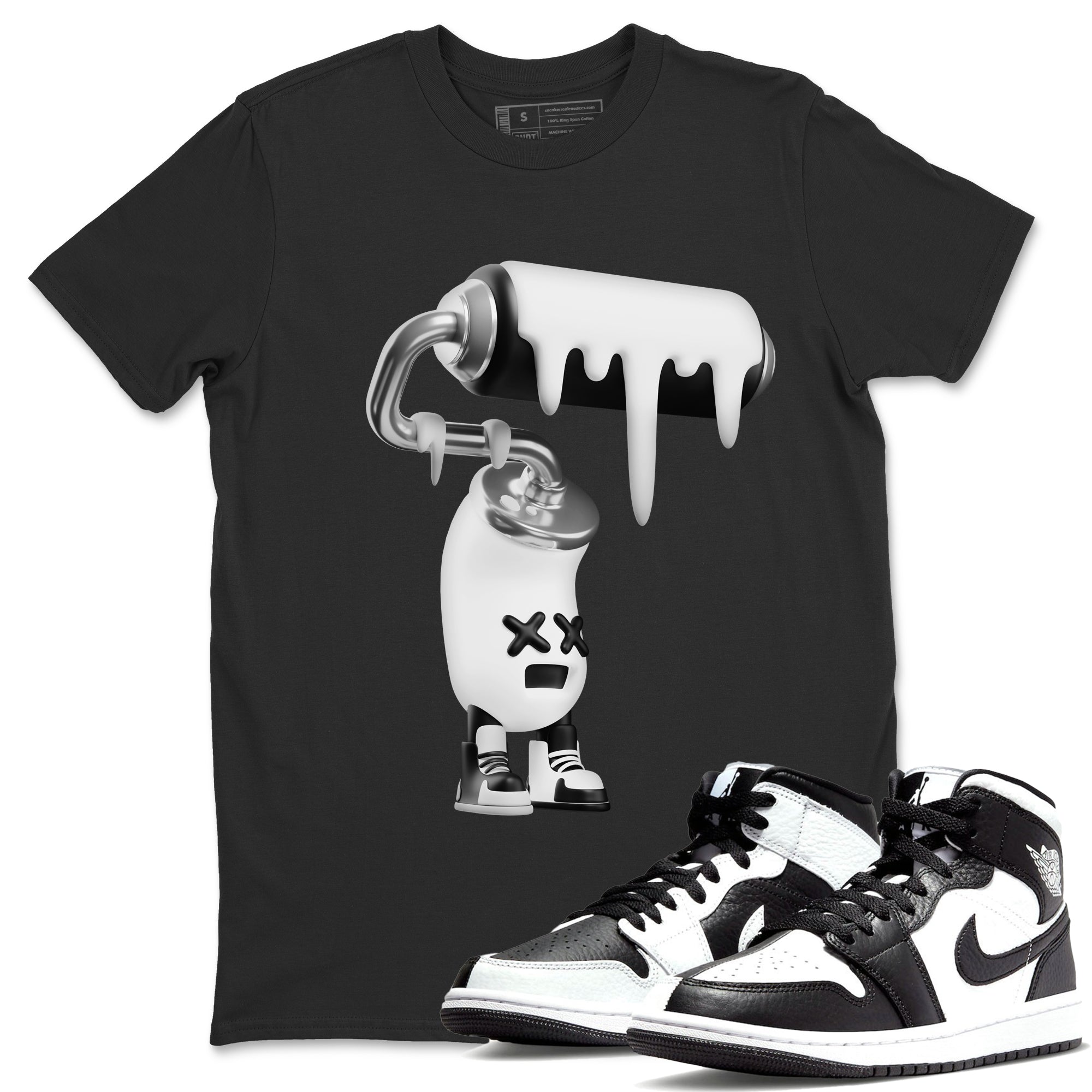 3D Paint Roller Unisex Tops - Air Jordan 1 Homage