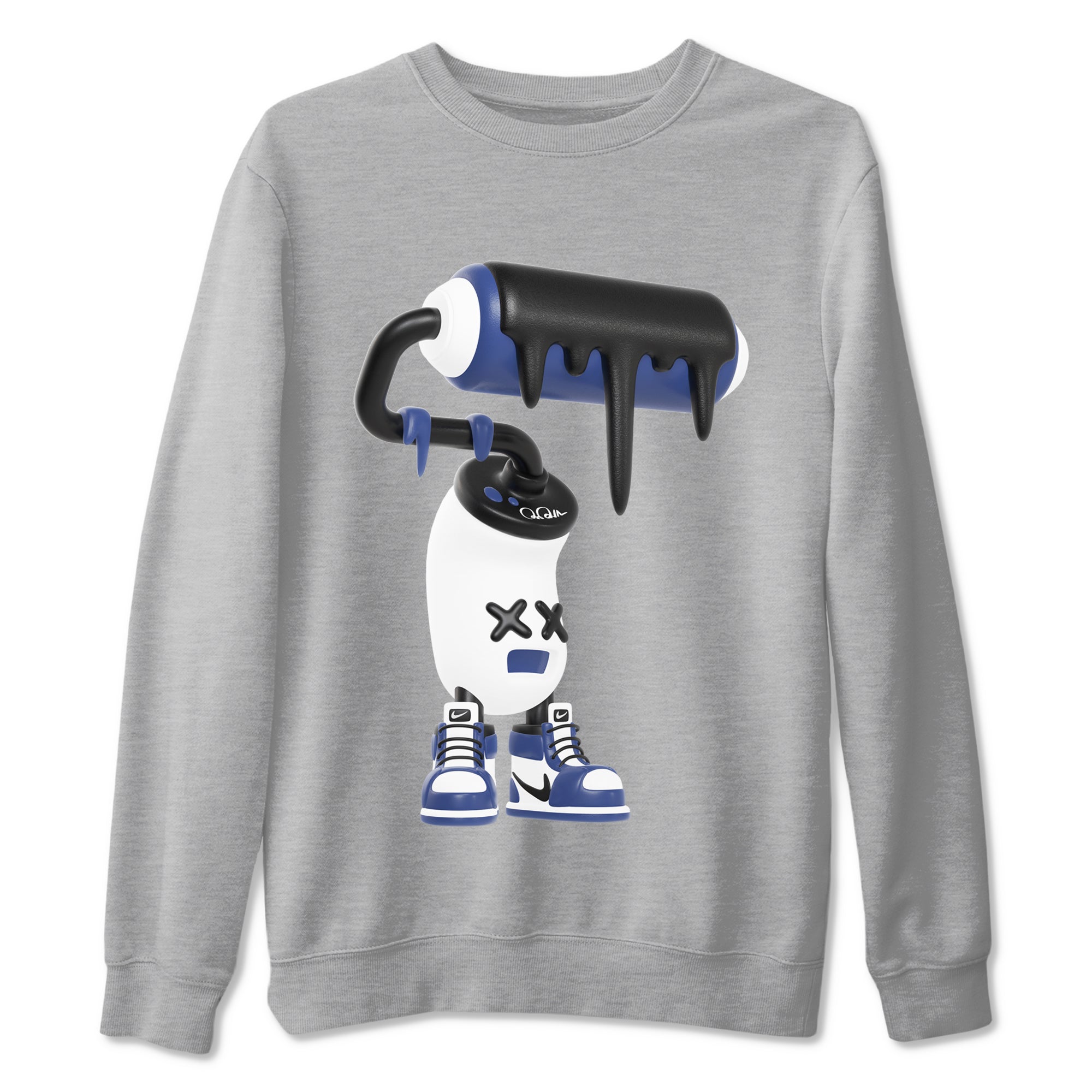 3D Paint Roller snkmatch Tees - Air Jordan 1 Midnight Navy