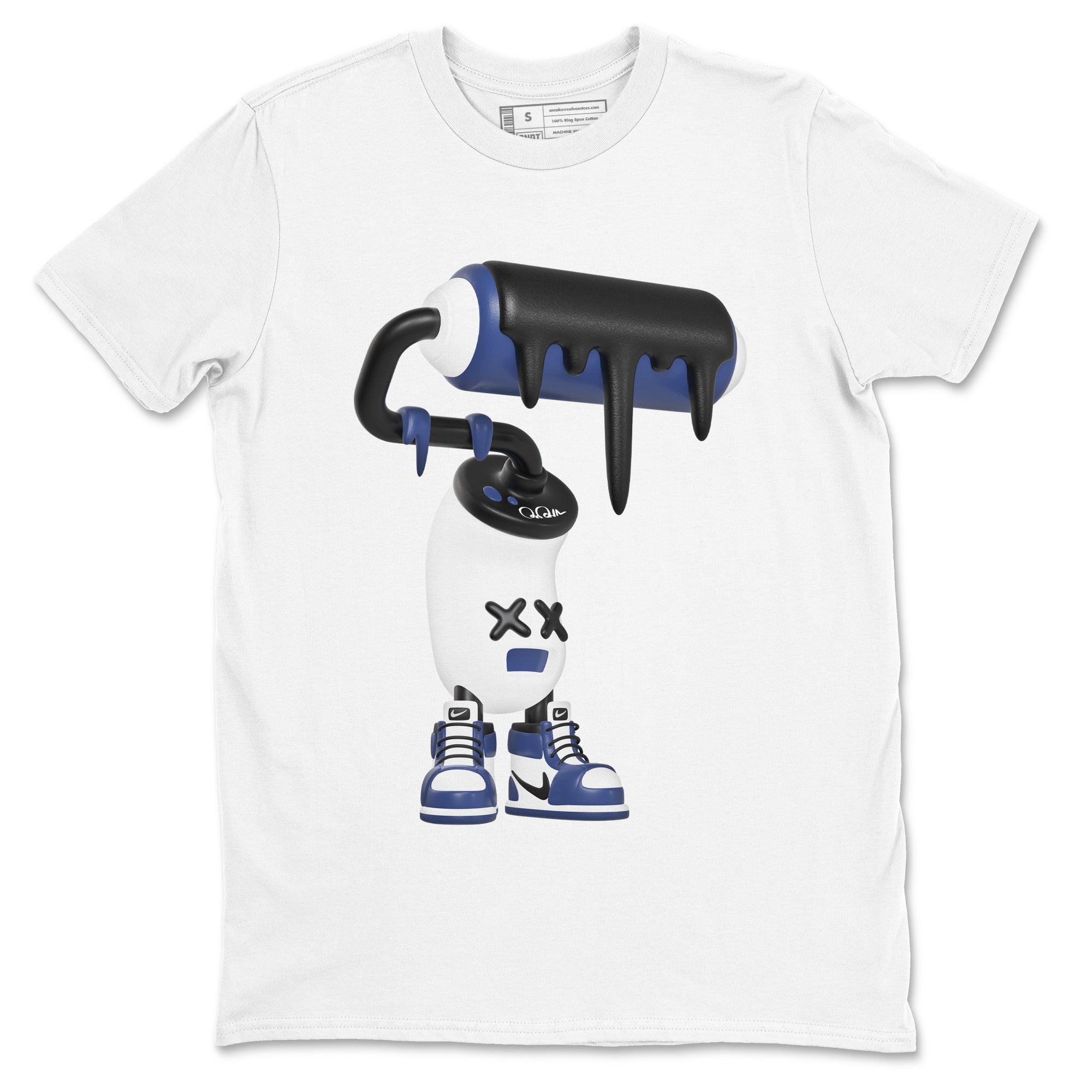 3D Paint Roller snkmatch Tees - Air Jordan 1 Midnight Navy