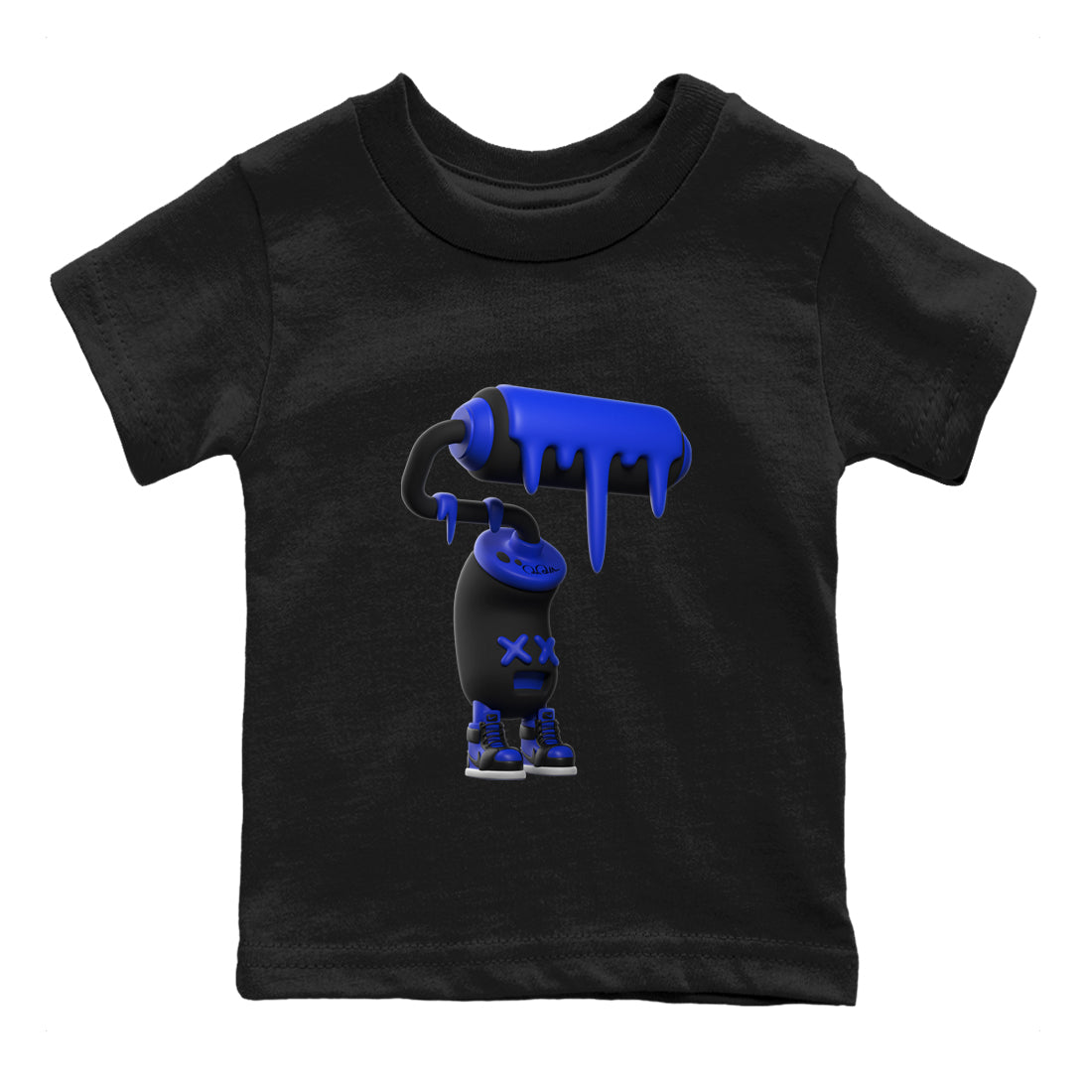 3D Paint Roller snkmatch Tee Kids - Air Jordan 1 Royal Reimagined