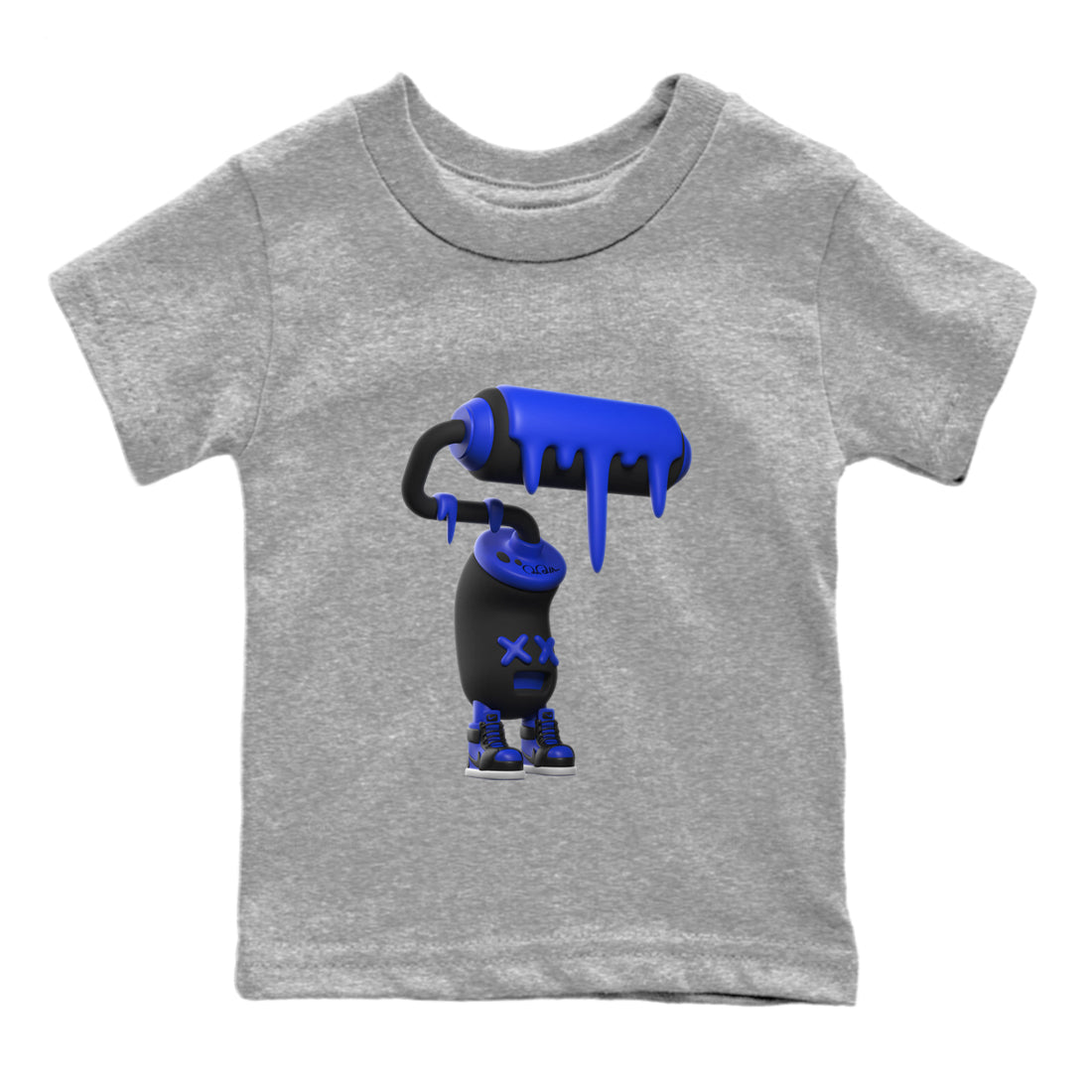 3D Paint Roller snkmatch Tee Kids - Air Jordan 1 Royal Reimagined