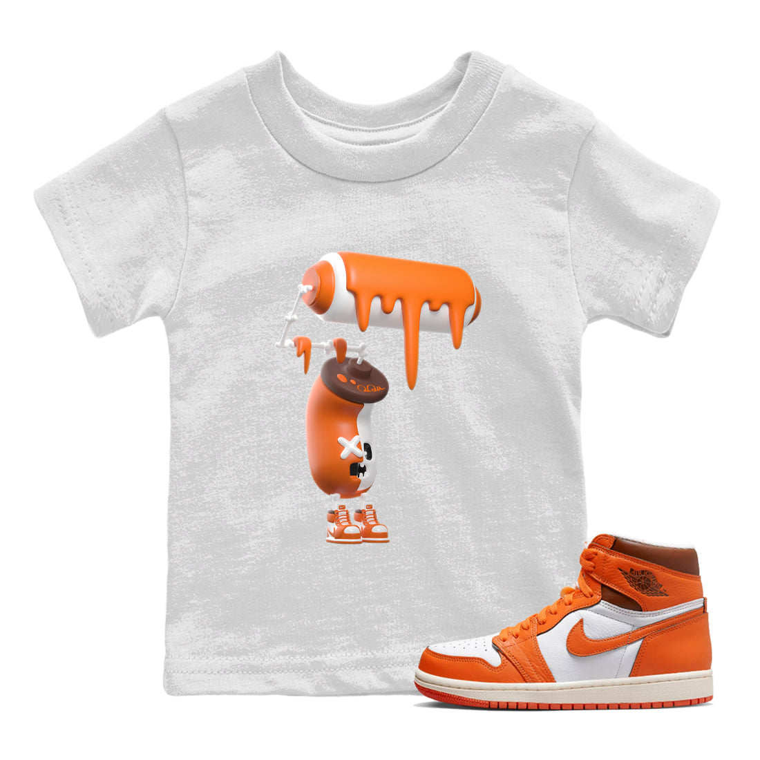 3D Paint Roller snkmatch Tee Kids - Air Jordan 1 Starfish