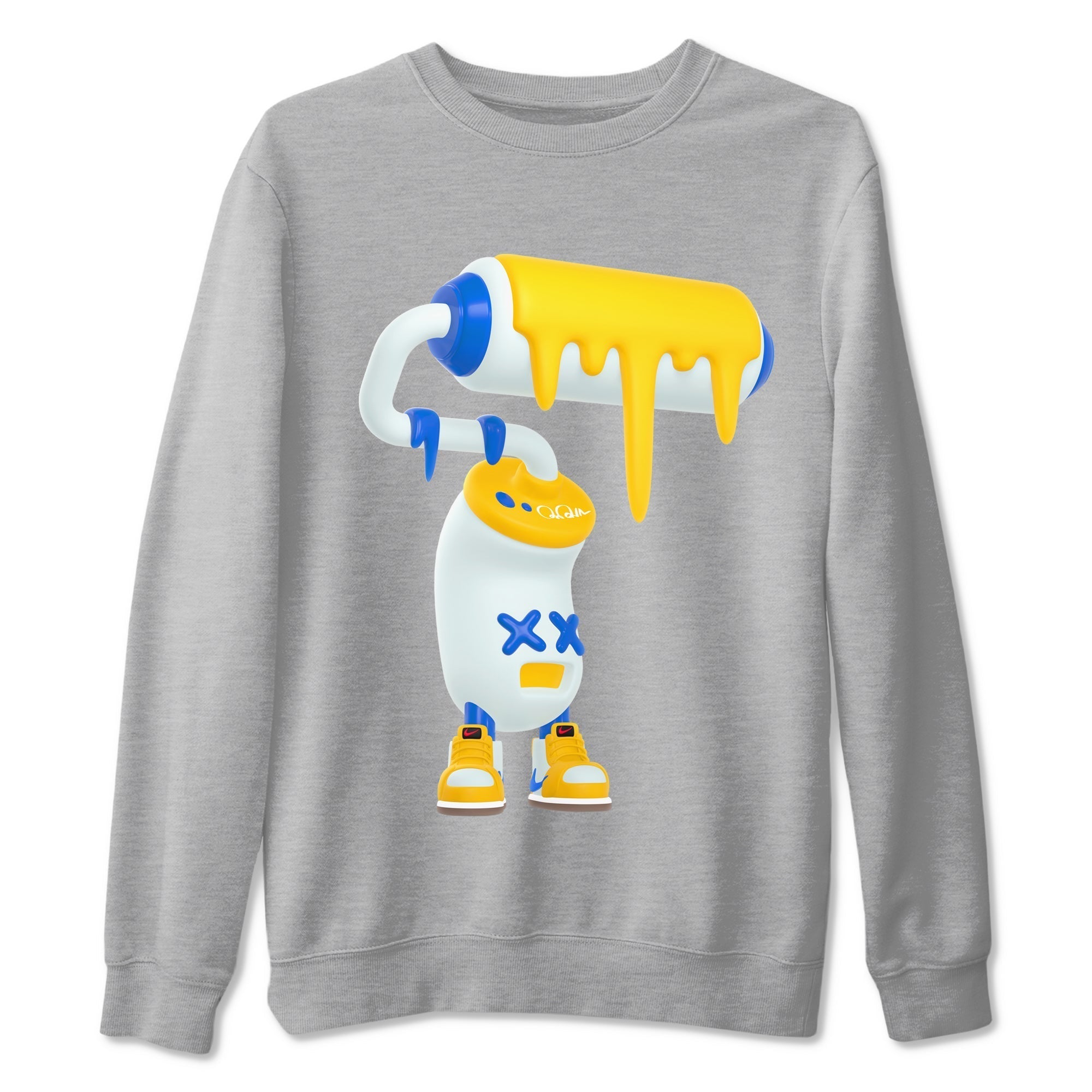 3D Paint Roller snkmatch Tees - Air Jordan 1 Travis Scott Canary