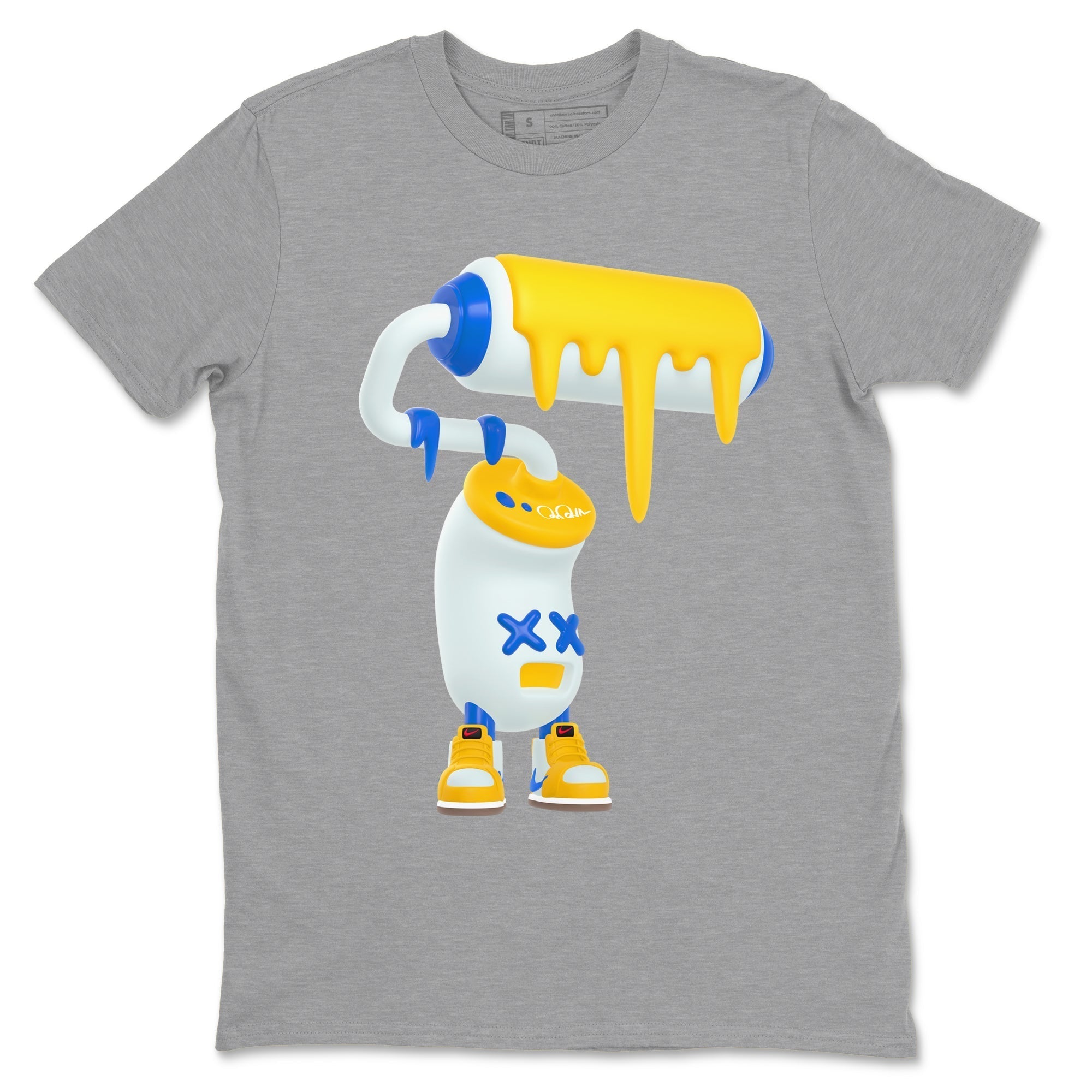 3D Paint Roller snkmatch Tees - Air Jordan 1 Travis Scott Canary