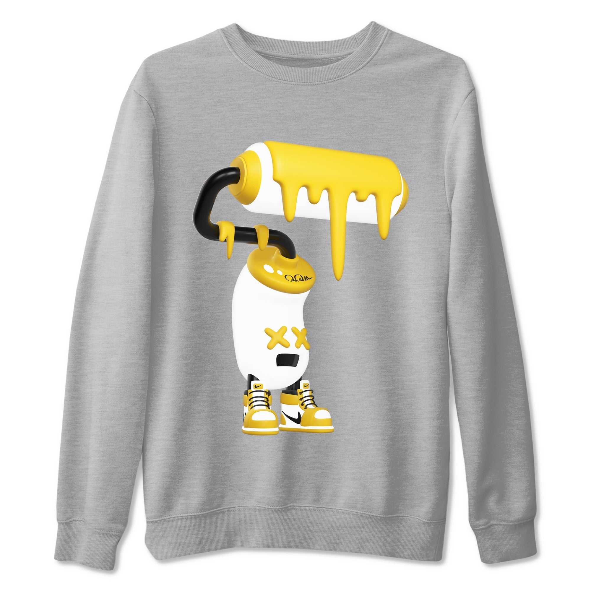 3D Paint Roller snkmatch Tees - Air Jordan 1 Yellow Ochre
