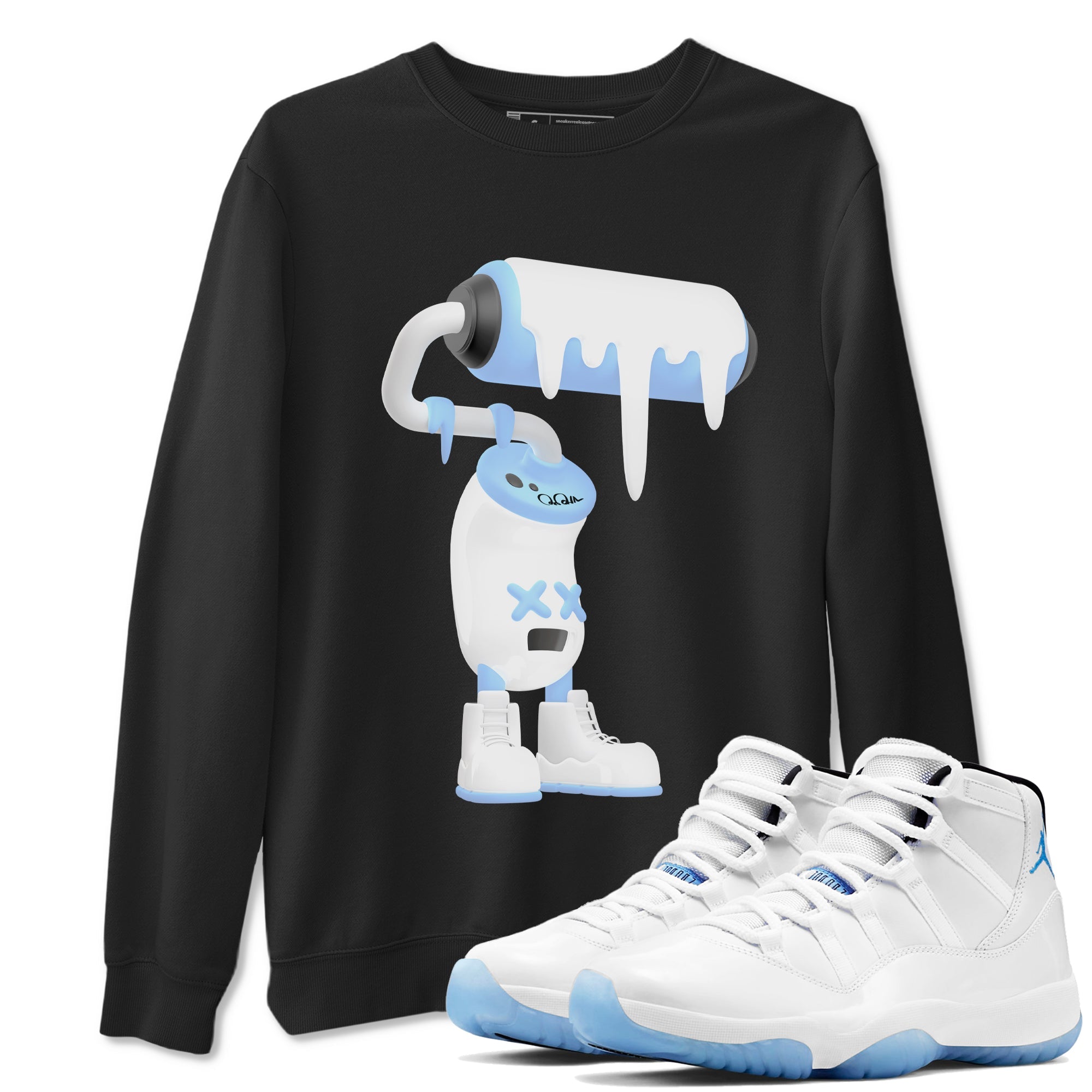 3D Paint Roller snkmatch Tees - Air Jordan 11 Legend Blue