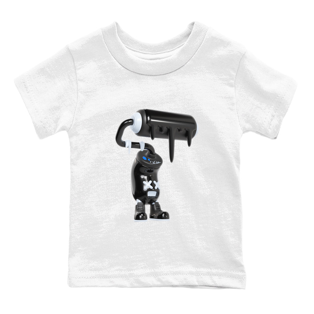 3D Paint Roller snkmatch Tees Kids - Air Jordan 11 Black and Varsity Royal