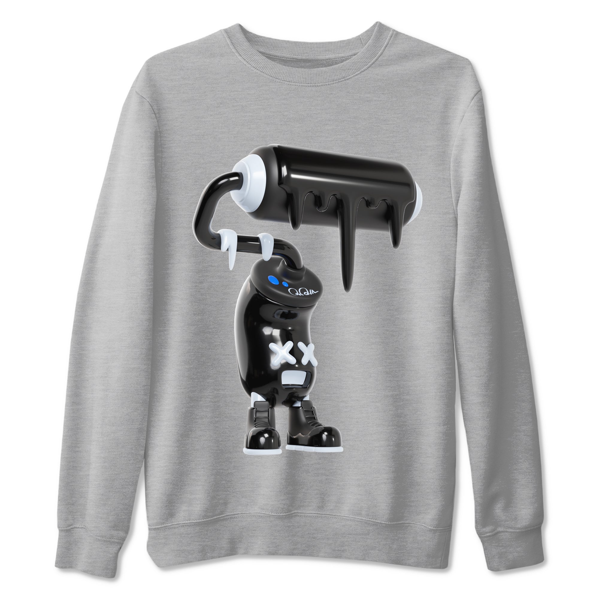 3D Paint Roller snkmatch Tees - Air Jordan 11 Black and Varsity Royal