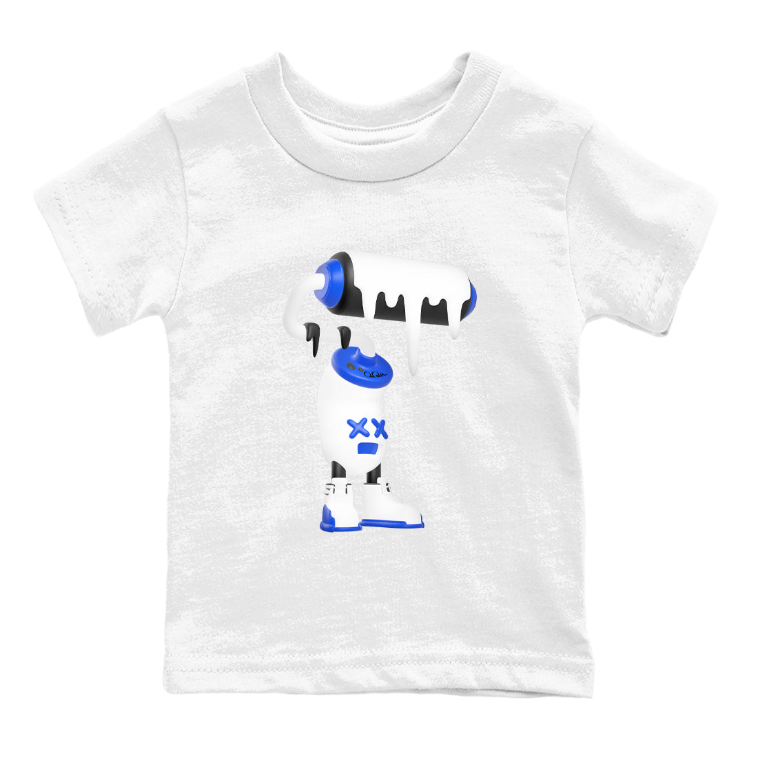 3D Paint Roller snkmatch Tees Kids - Air Jordan 12 Blueberry