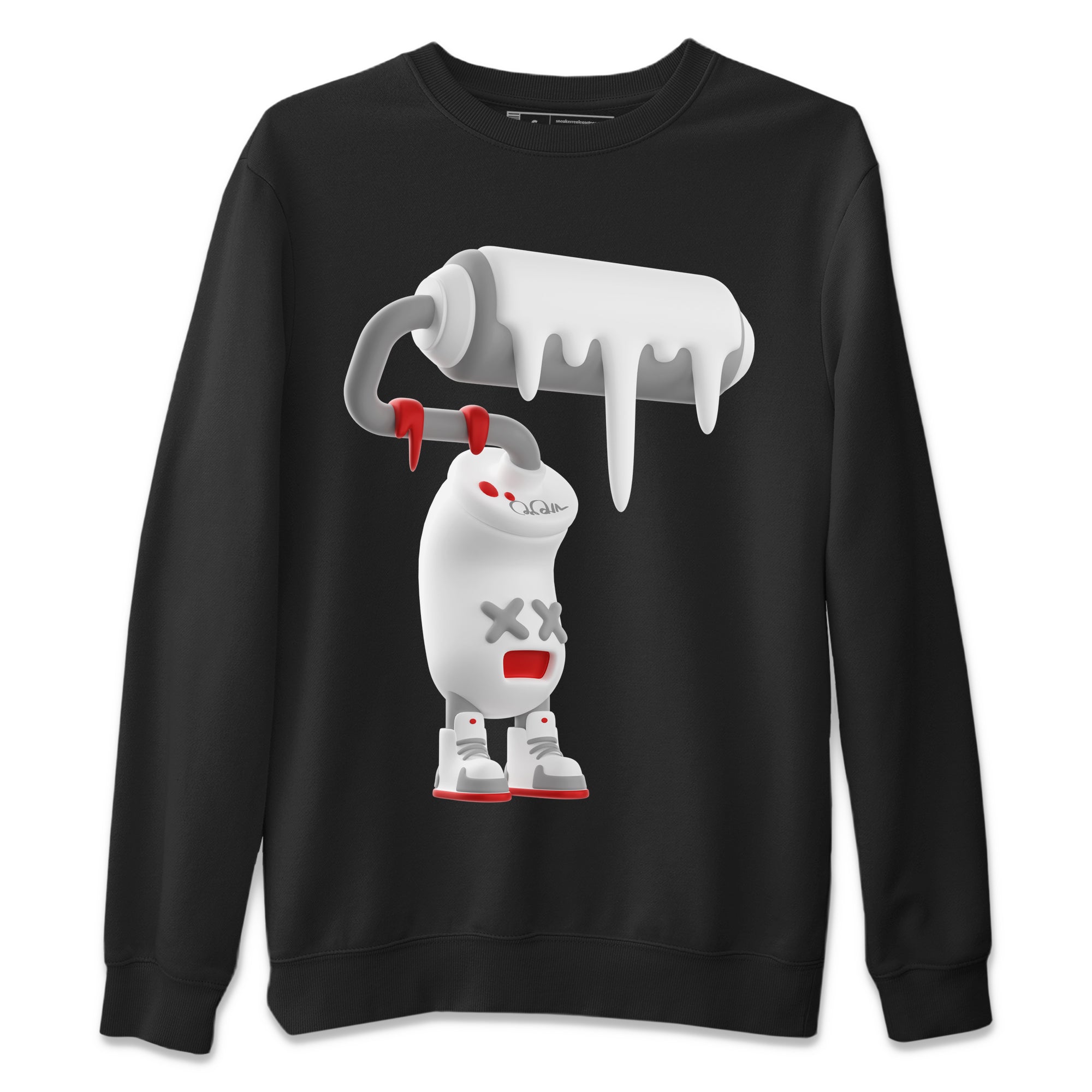 3D Paint Roller Unisex Tops - Air Jordan 13 Wolf Grey