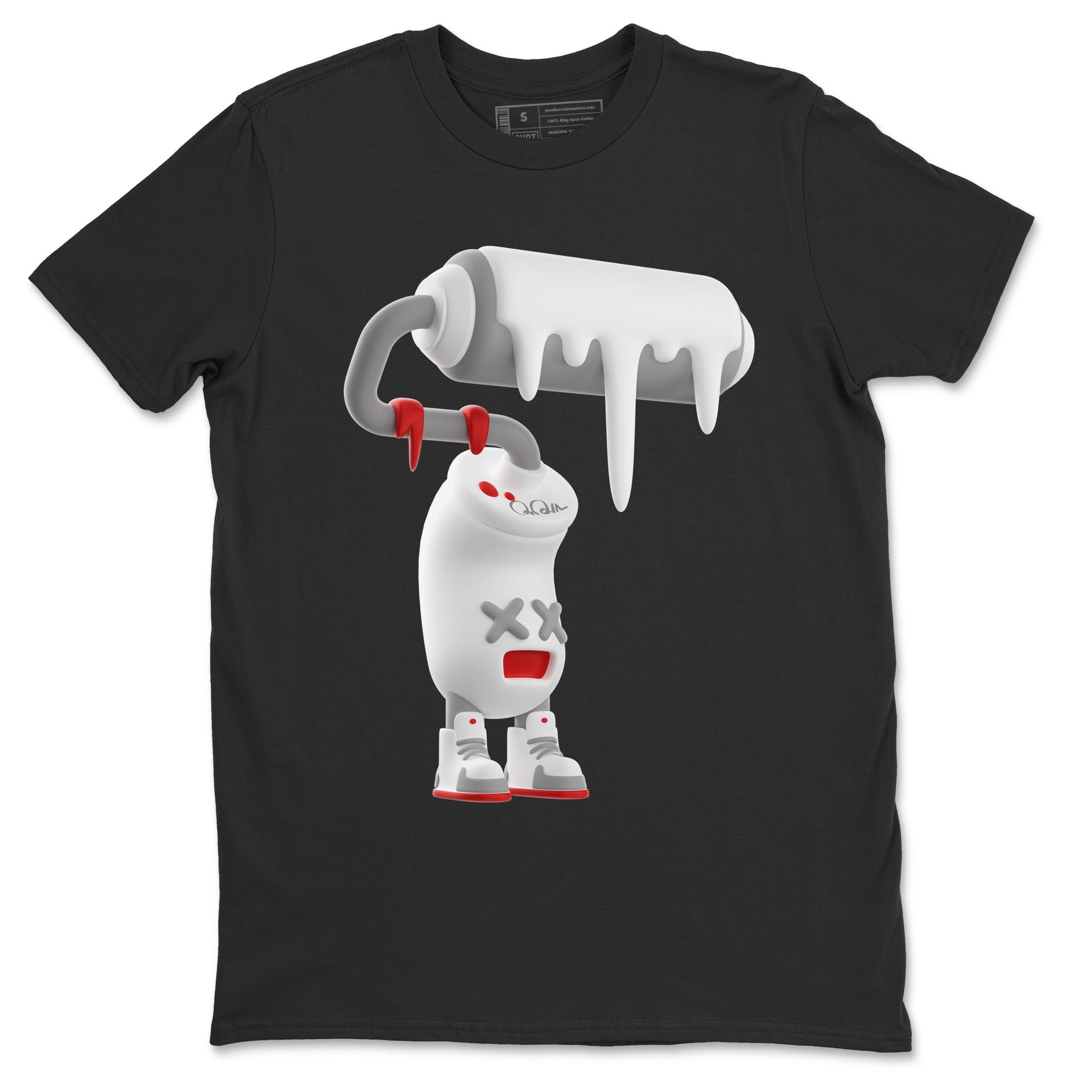 3D Paint Roller Unisex Tops - Air Jordan 13 Wolf Grey