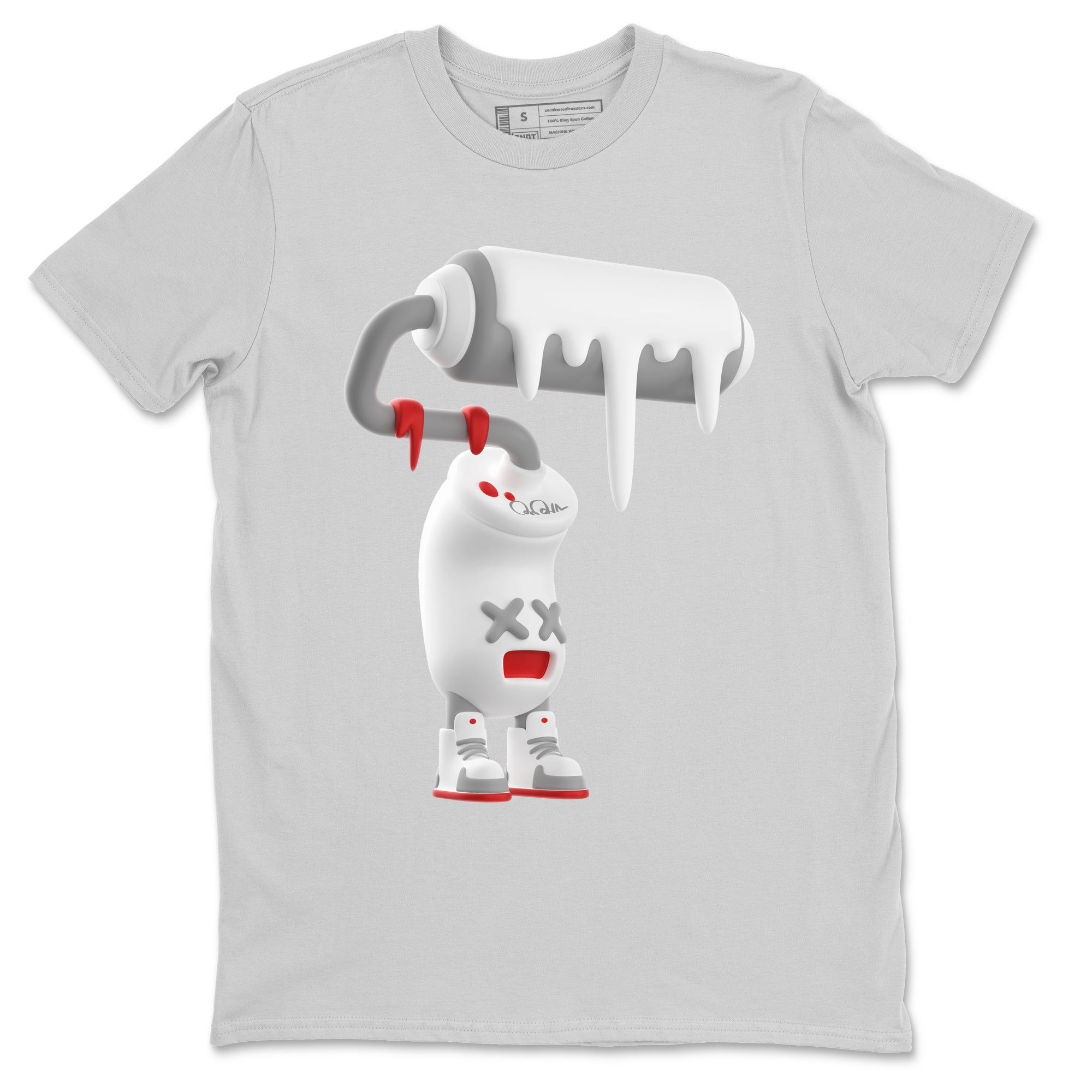 3D Paint Roller Unisex Tops - Air Jordan 13 Wolf Grey