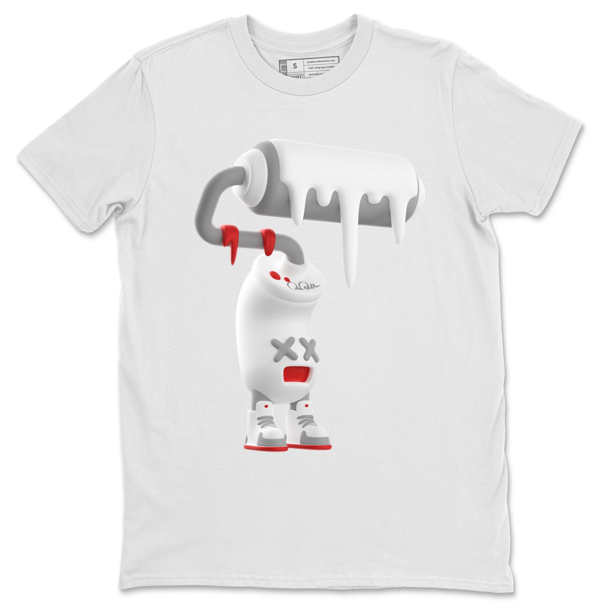 3D Paint Roller Unisex Tops - Air Jordan 13 Wolf Grey