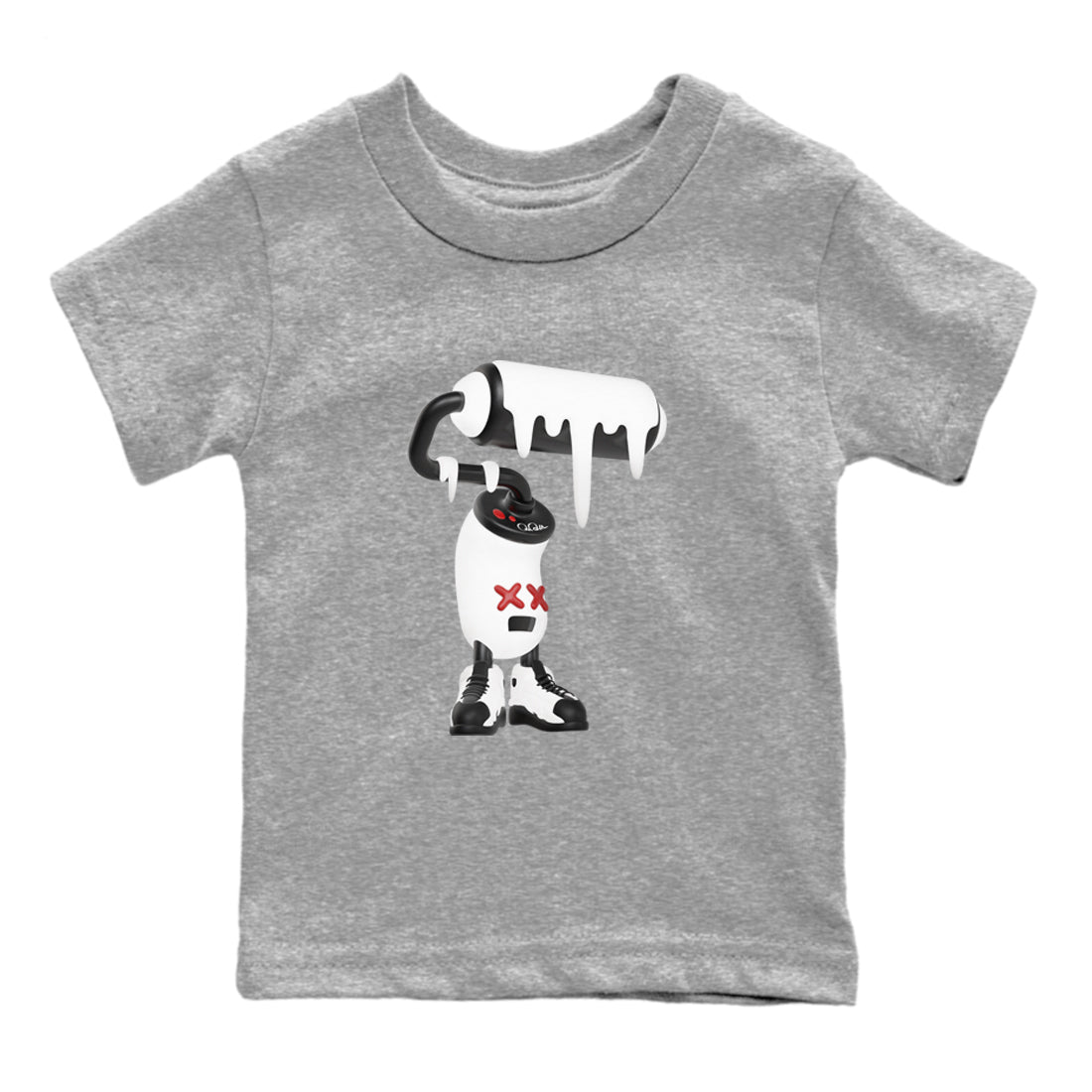 3D Paint Roller snkmatch Tees Kids - Air Jordan 14 Black Toe