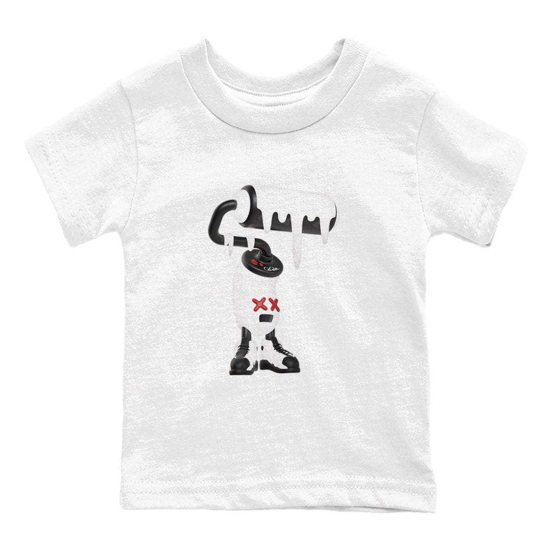 3D Paint Roller snkmatch Tees Kids - Air Jordan 14 Black Toe