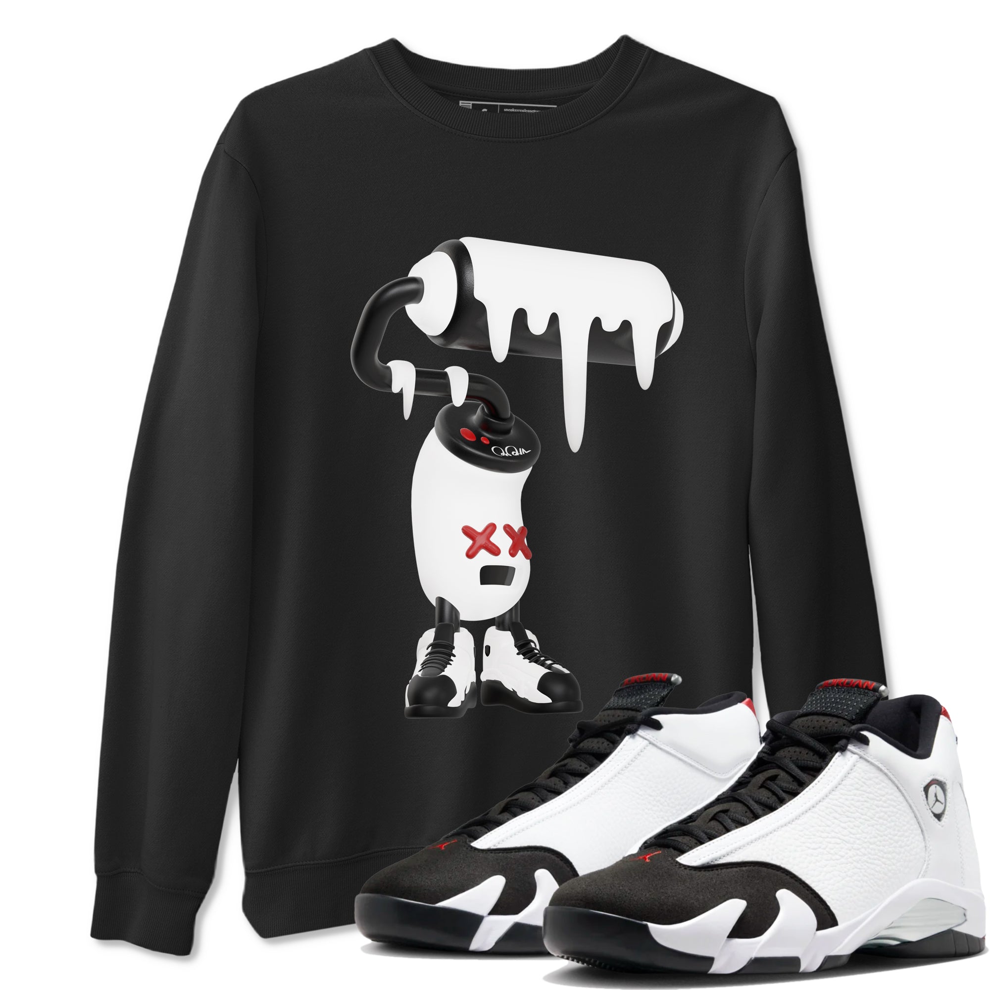 3D Paint Roller snkmatch Tees - Air Jordan 14 Black Toe
