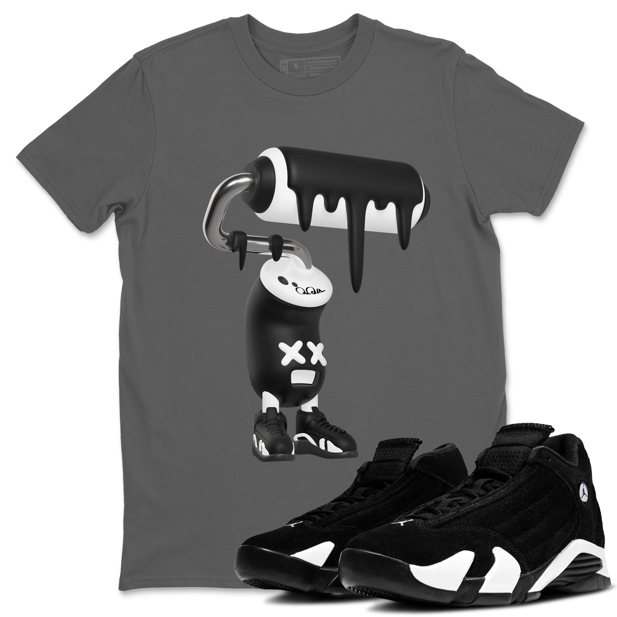 3D Paint Roller snkmatch Tee - Air Jordan 14 Panda