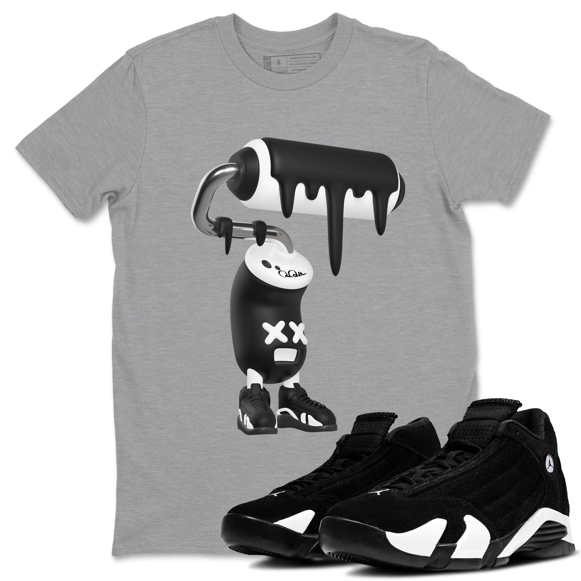 3D Paint Roller snkmatch Tee - Air Jordan 14 Panda