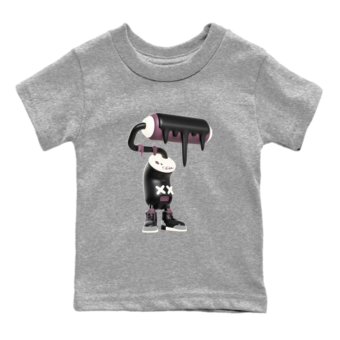 3D Paint Roller snkmatch Tees Kids - Air Jordan 3 A Ma Maniere x Black