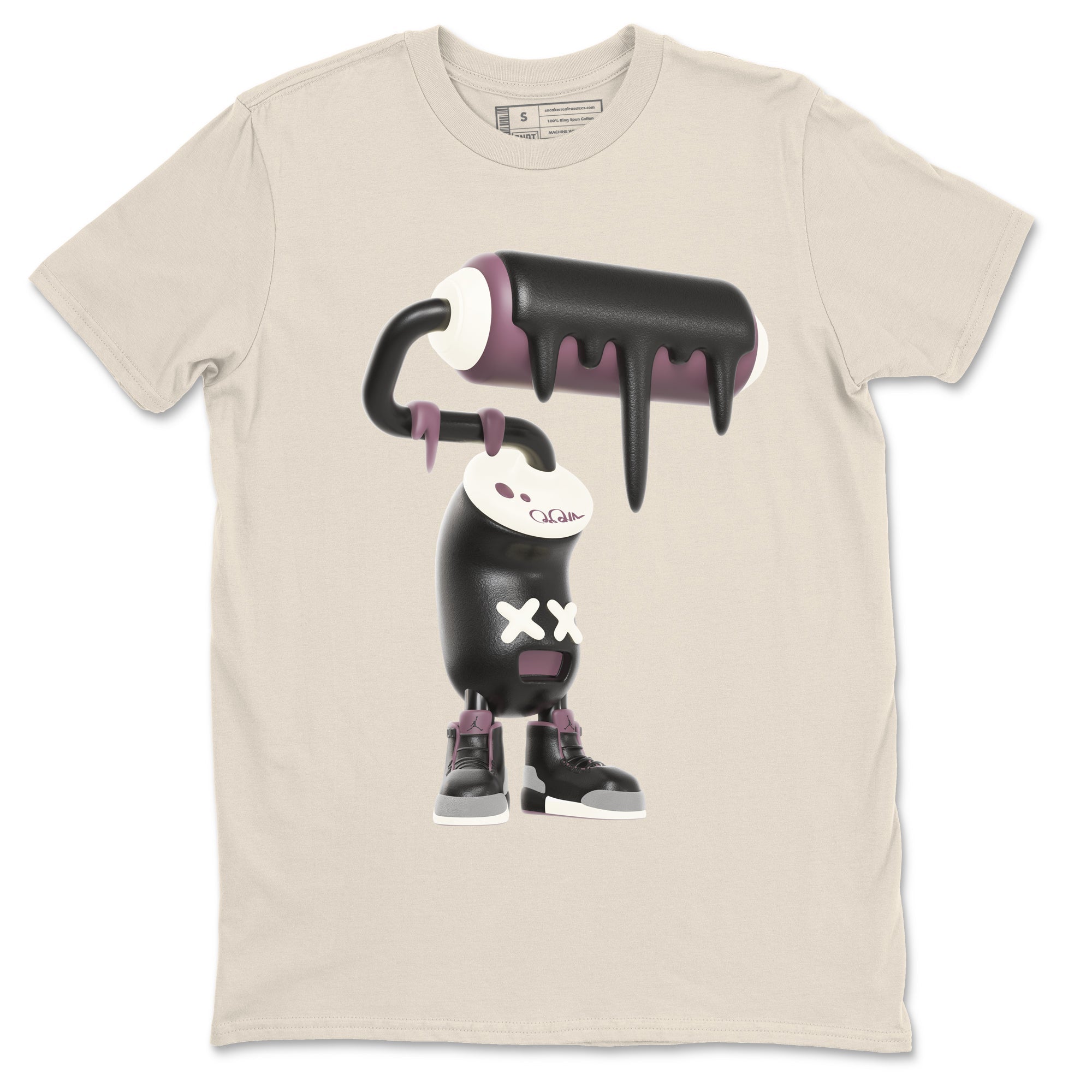 3D Paint Roller snkmatch Tees - Air Jordan 3 A Ma Maniere x Black