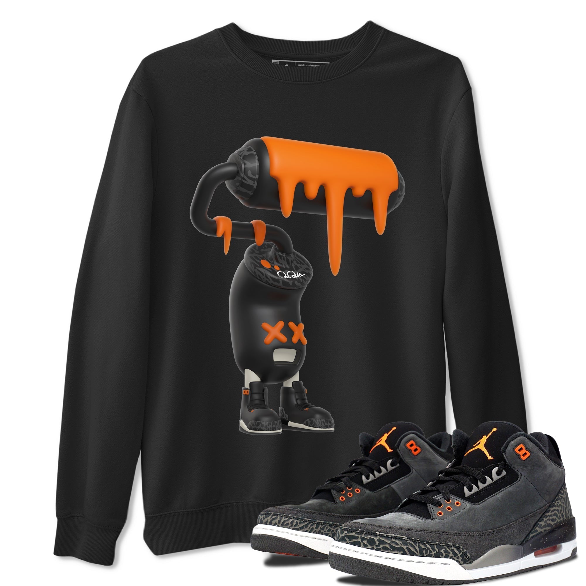 3D Paint Roller snkmatch Tee - Air Jordan 3 Fear