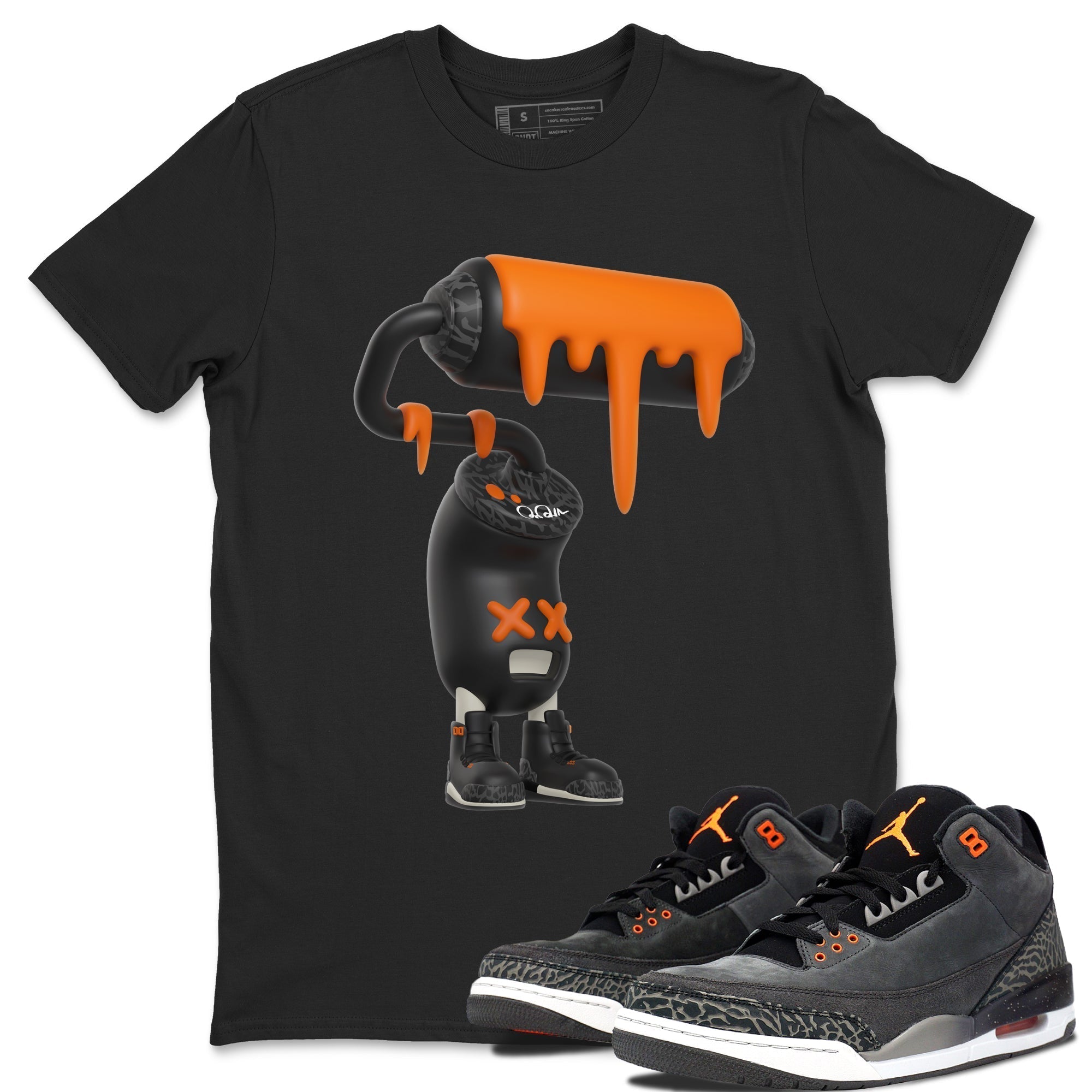 3D Paint Roller snkmatch Tee - Air Jordan 3 Fear
