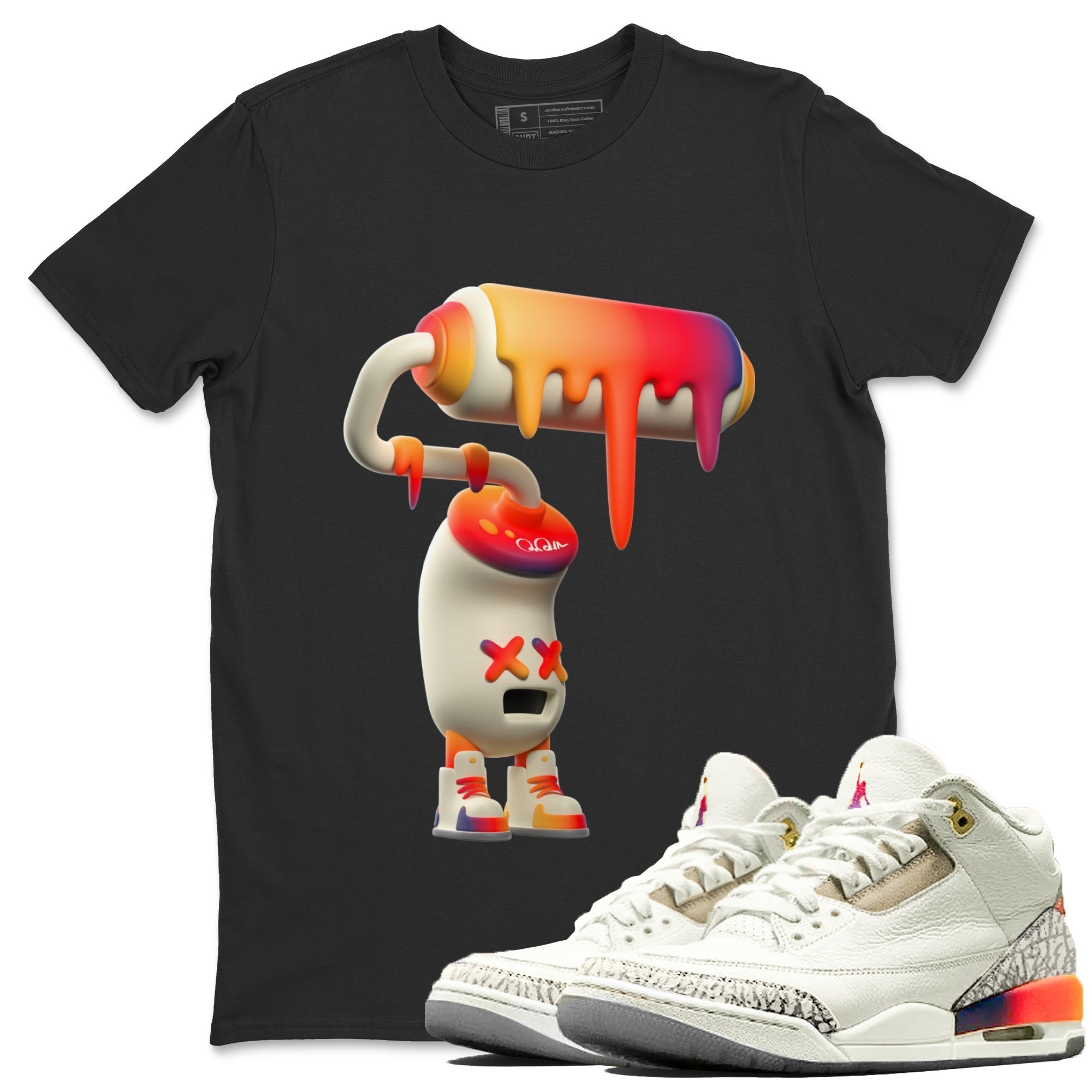 3D Paint Roller snkmatch Tee - Air Jordan 3 J Balvin